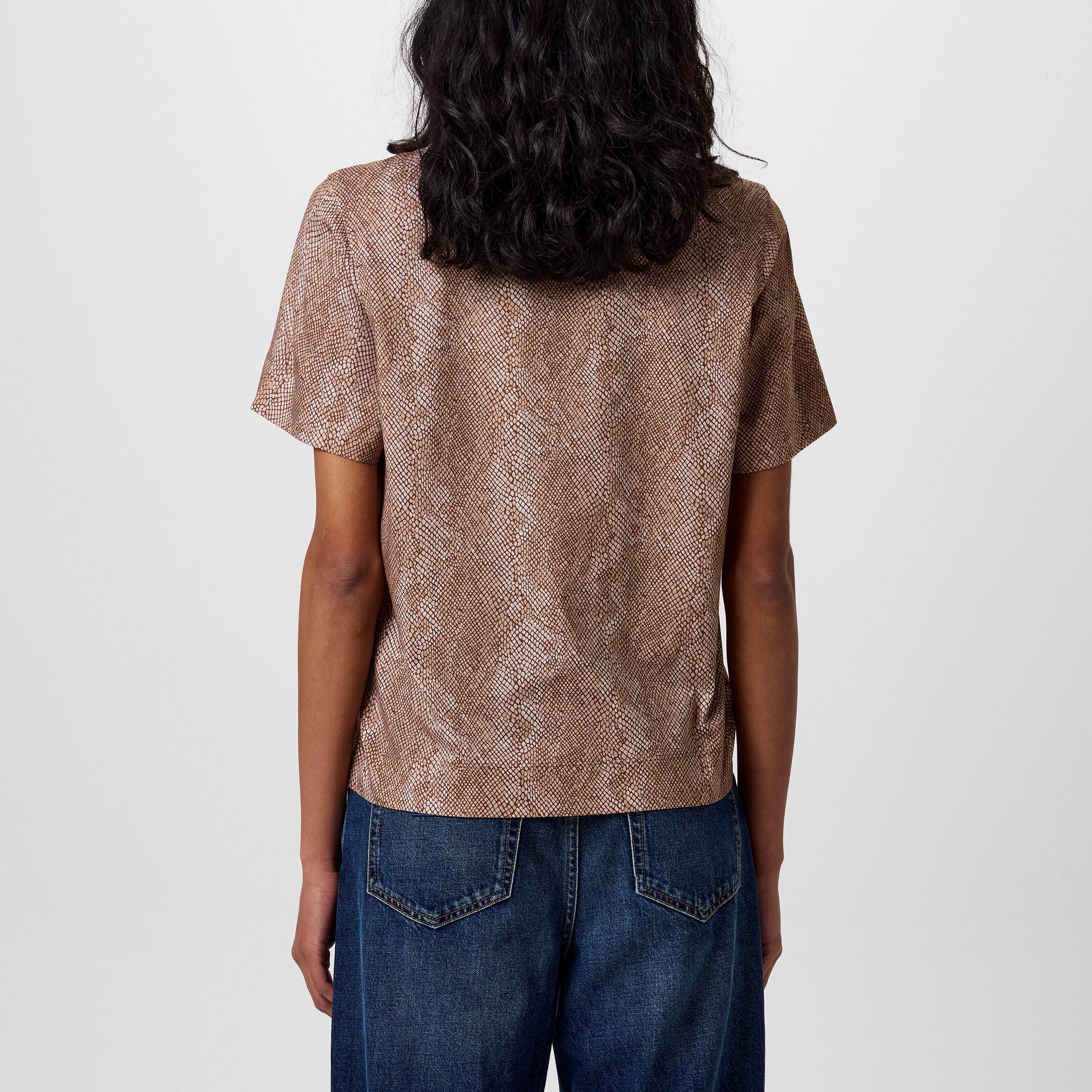 Open Misc - Boss - Women's Elpha AOP T-Shirt, Snake Print Design - 3