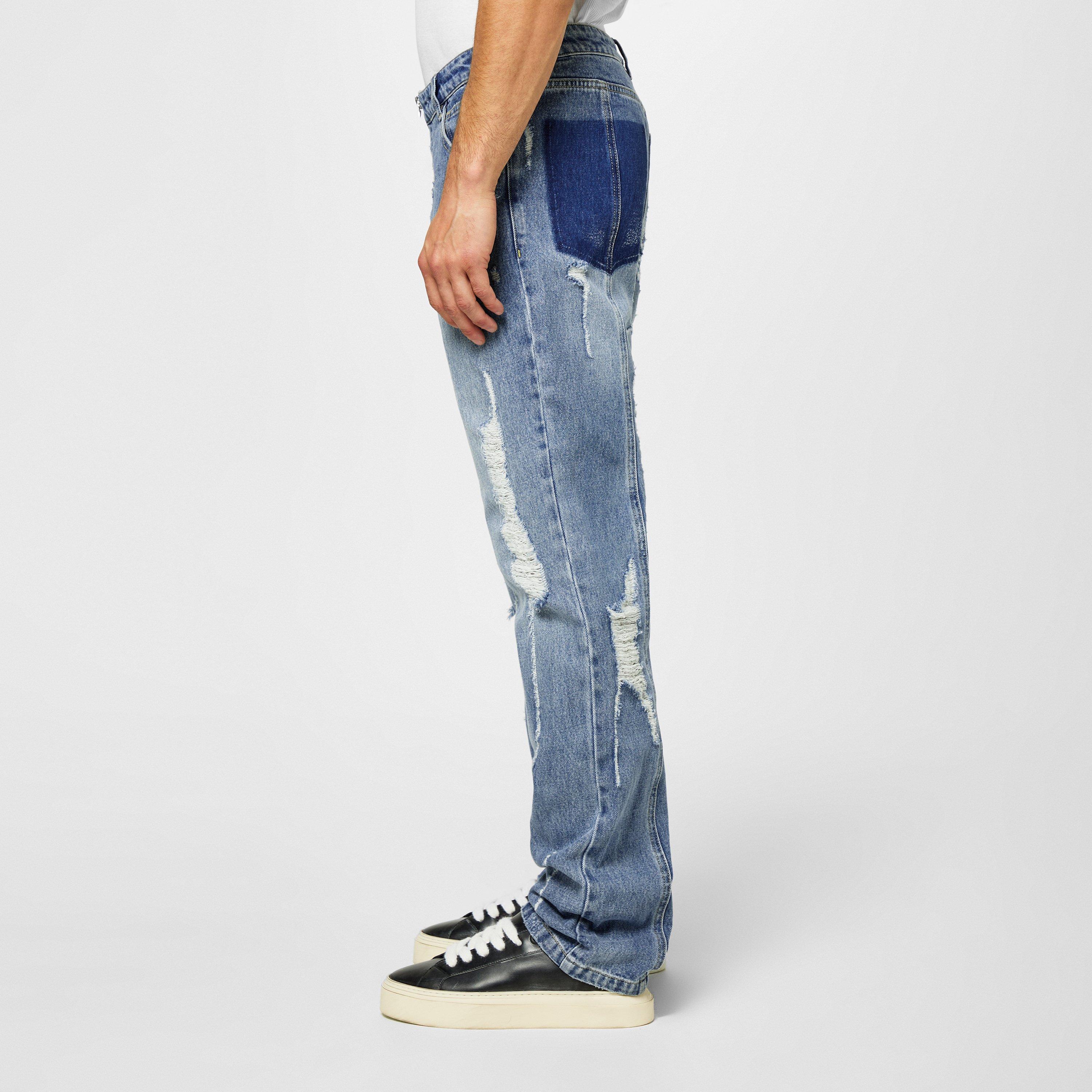 Blue - Cole Buxton - Distressed Denim Jeans - 2
