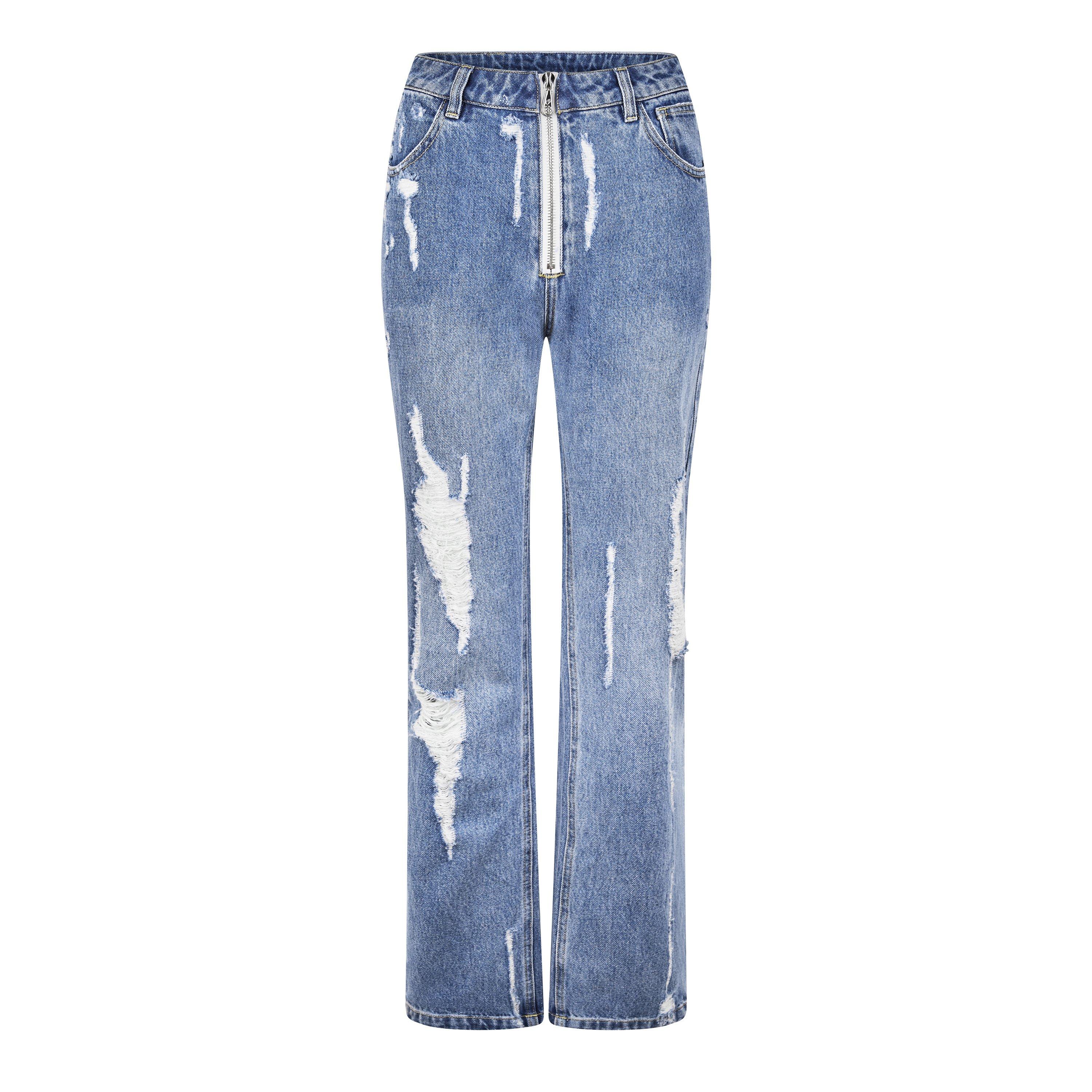 Blue - Cole Buxton - Distressed Denim Jeans - 5
