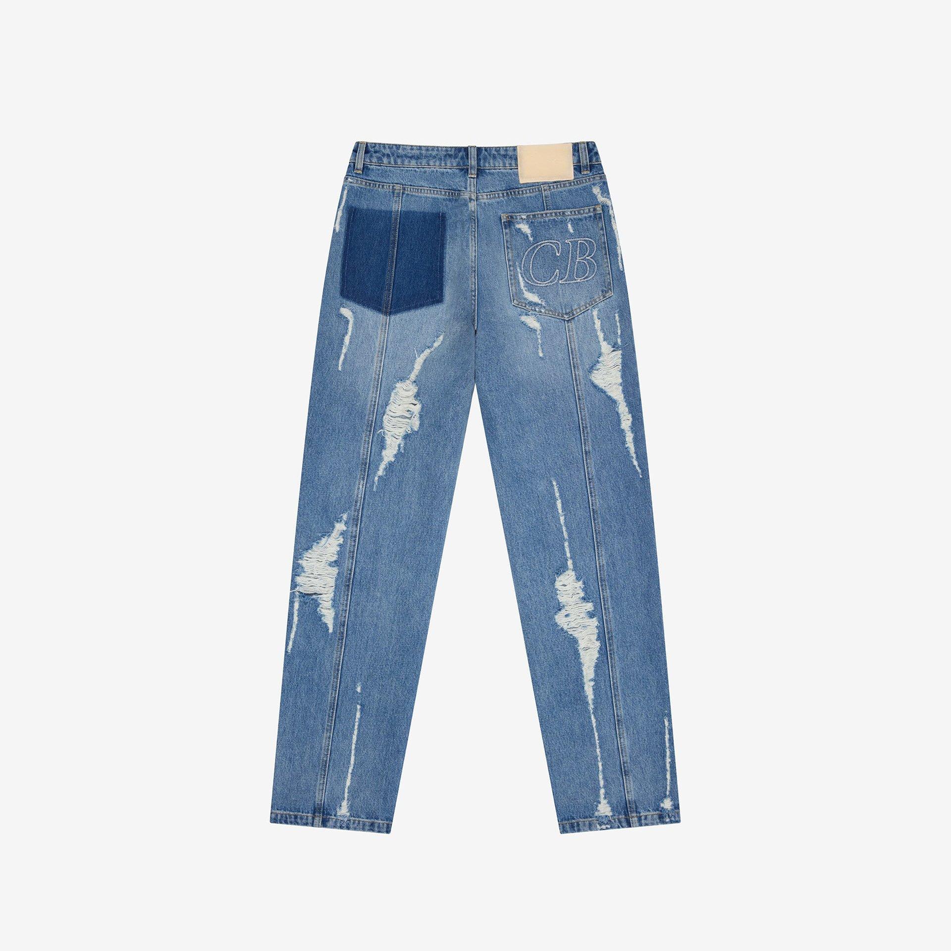 Blue - Cole Buxton - Distressed Denim Jeans - 2
