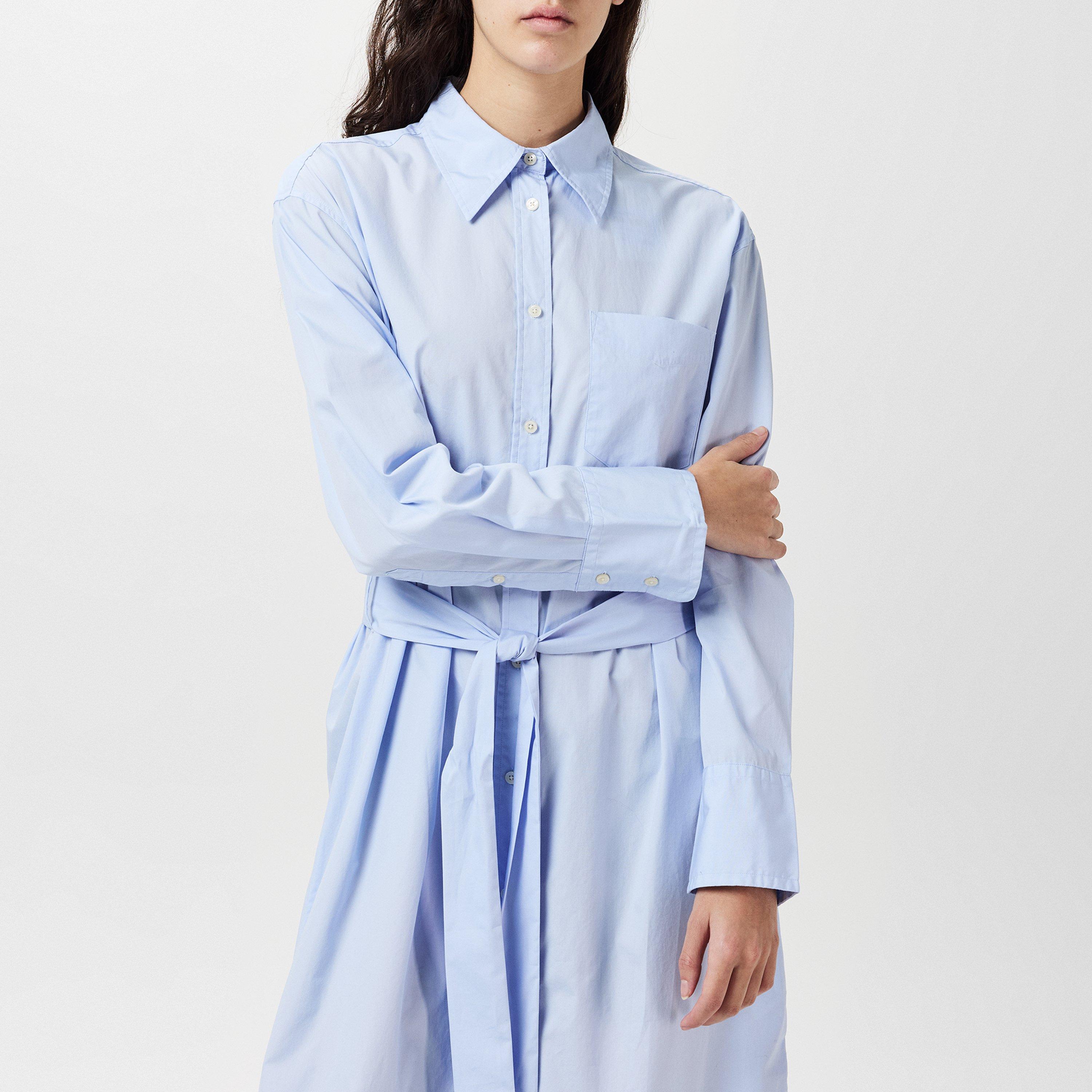 Azzurro Chiaro - Gant - Relaxed Fit Poplin Shirt Dress - 4