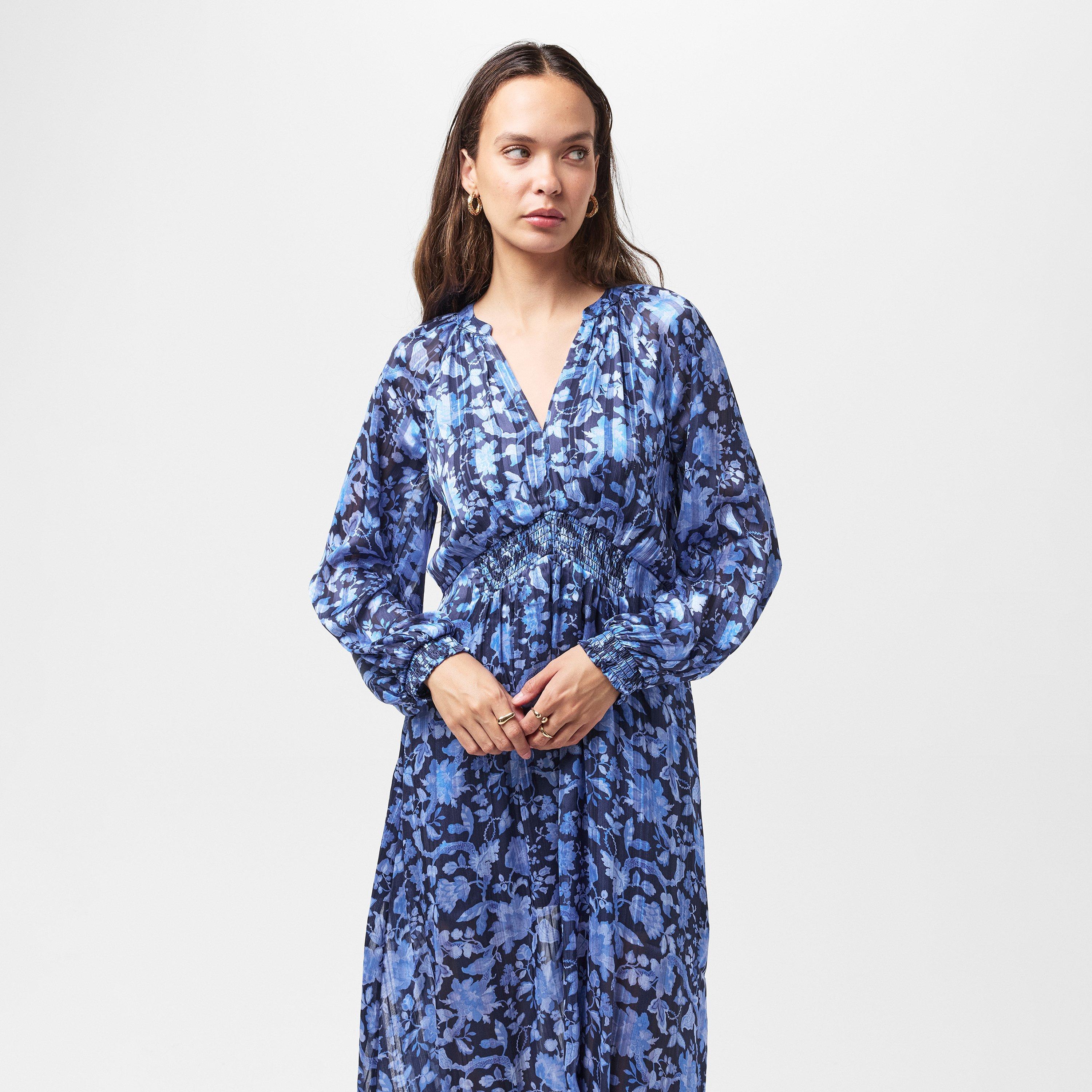 40-Midnight Bl - French Connection - Women's Cynthia Fauna Midi Dress - 3