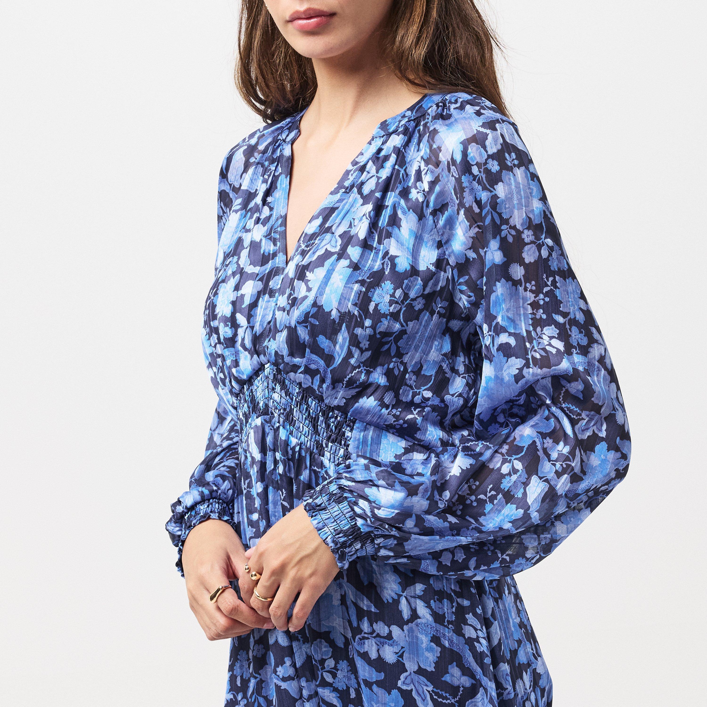 40-Midnight Bl - French Connection - Women's Cynthia Fauna Midi Dress - 5