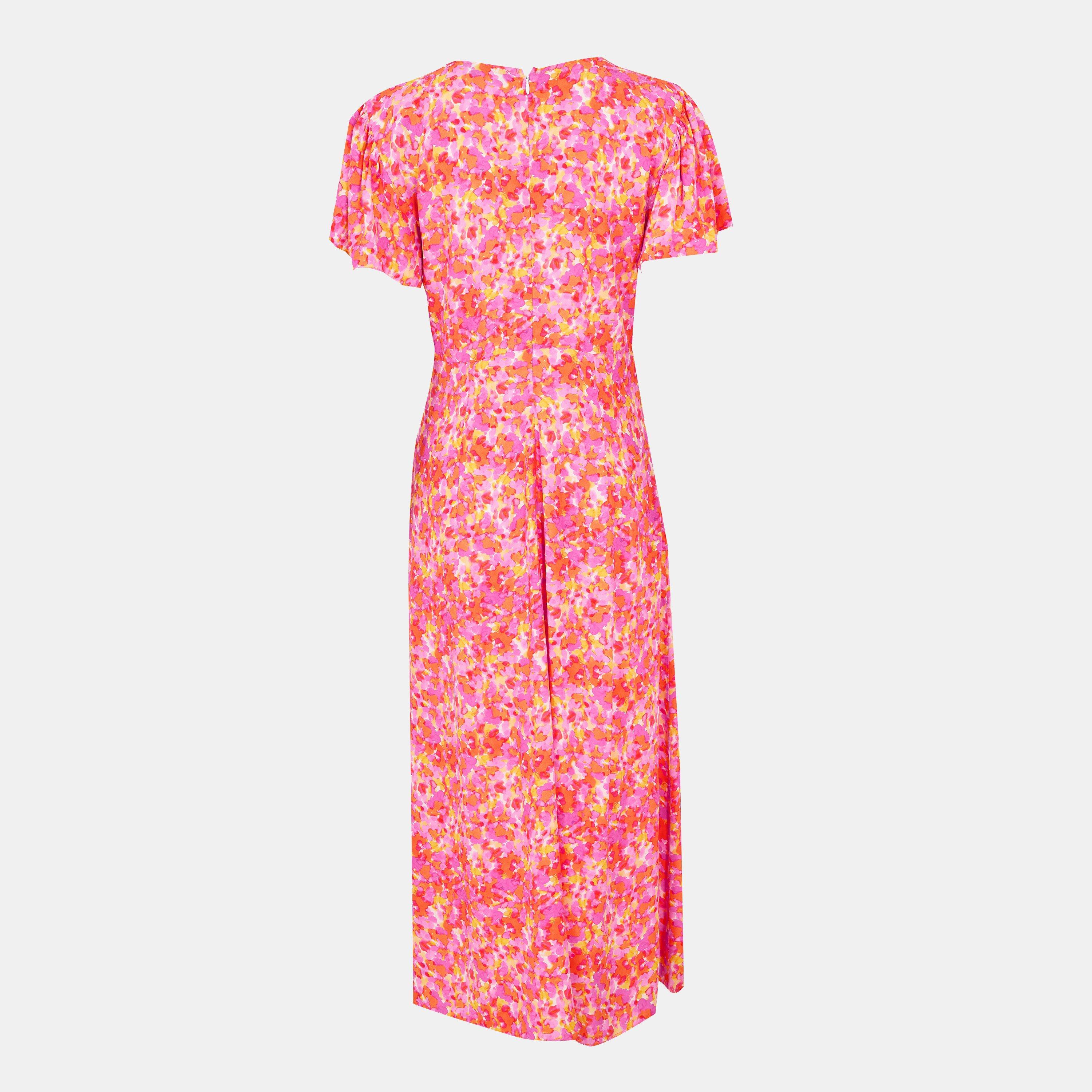 90-Persimmon - French Connection - Women's Delph Tea Dress - 2