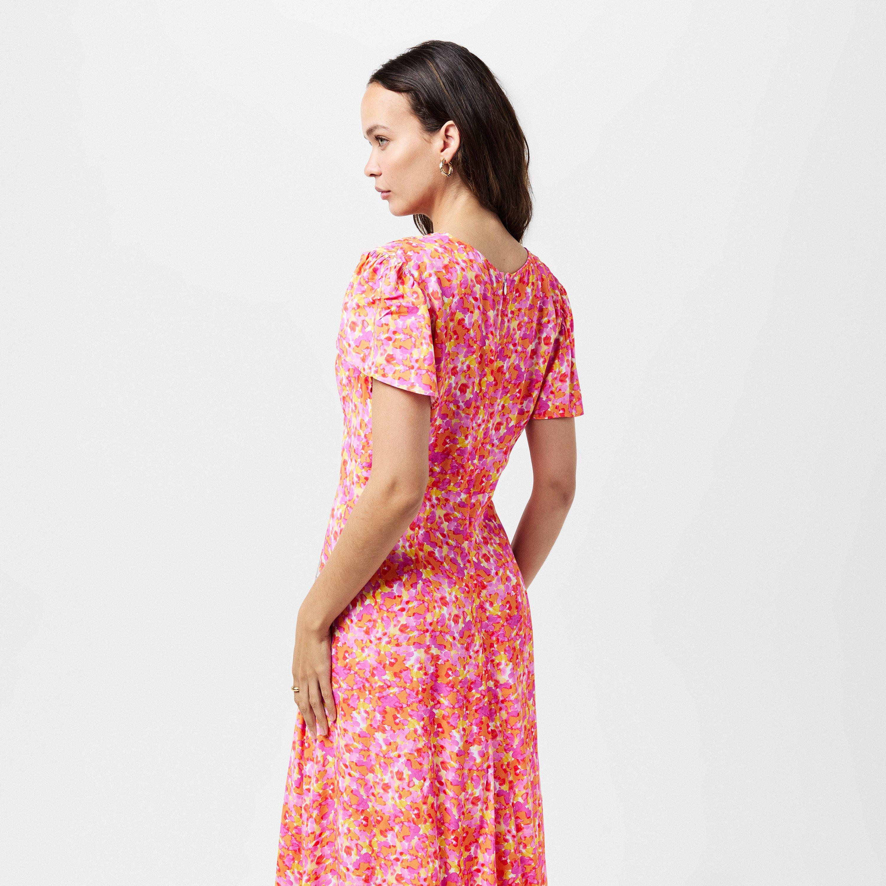 90-Persimmon - French Connection - Women's Delph Tea Dress - 4