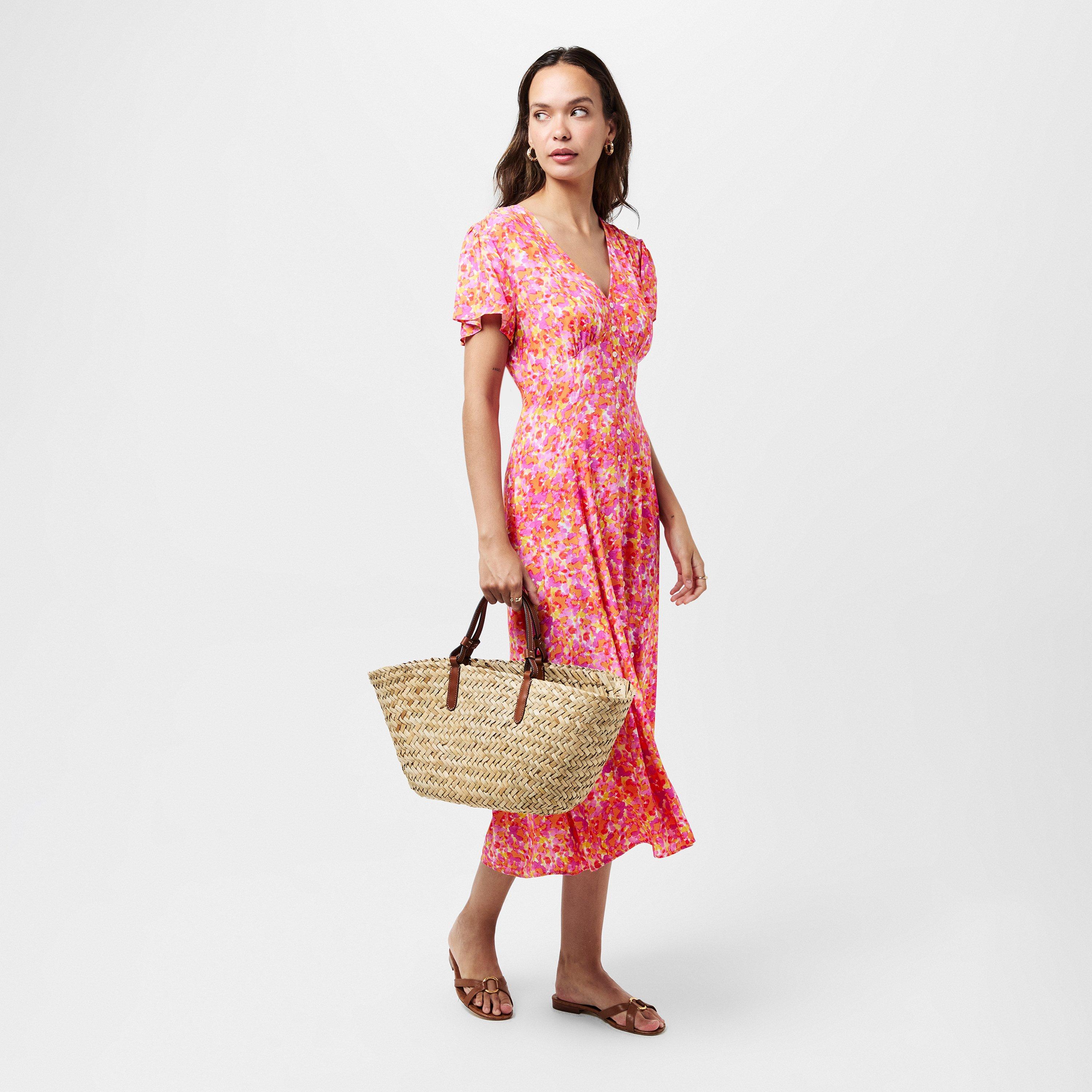 90-Persimmon - French Connection - Women's Delph Tea Dress - 6