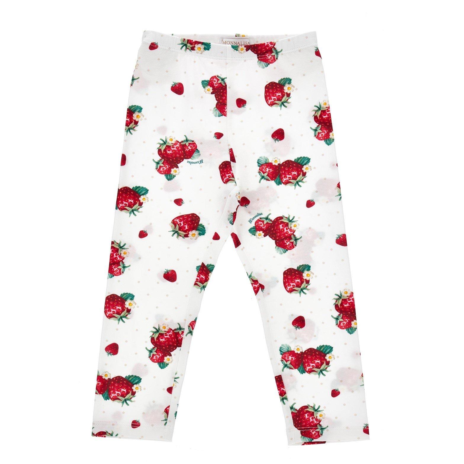 Wht/Red 9944 - Monnalisa - Kids' MonLisa Leggings - 1