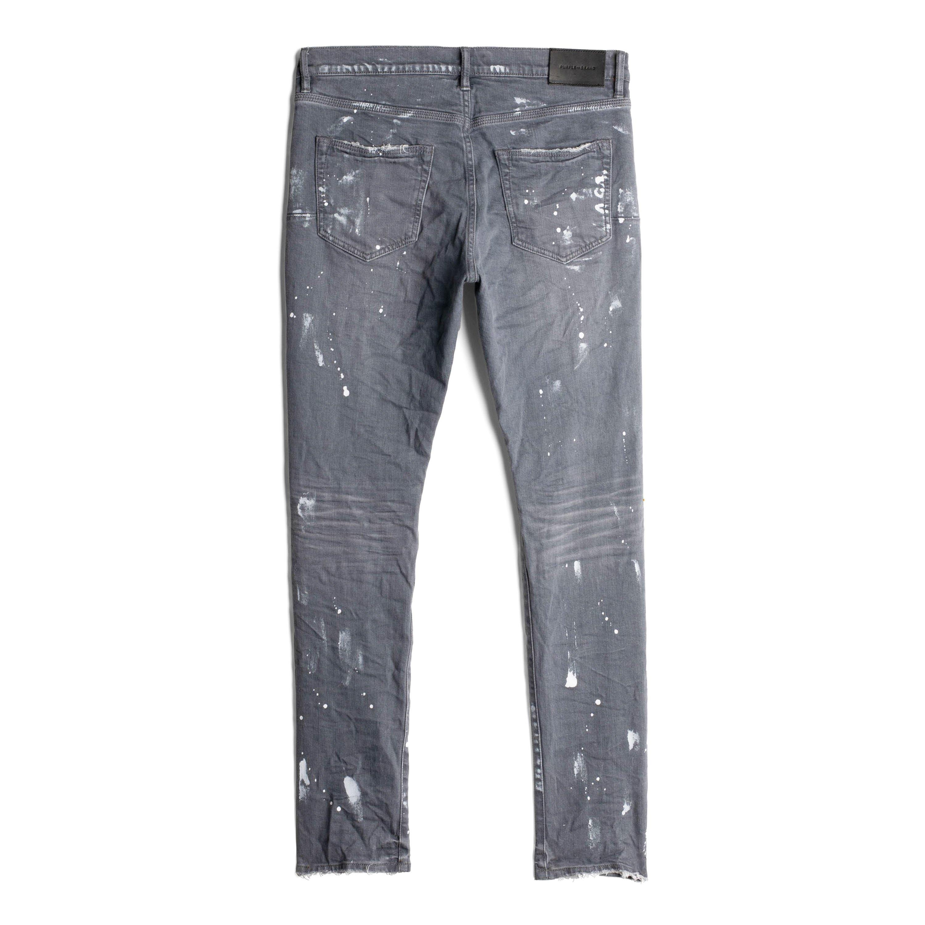 Worn Grey - Purple Brand - P001 Worn Slim Jeans - 8