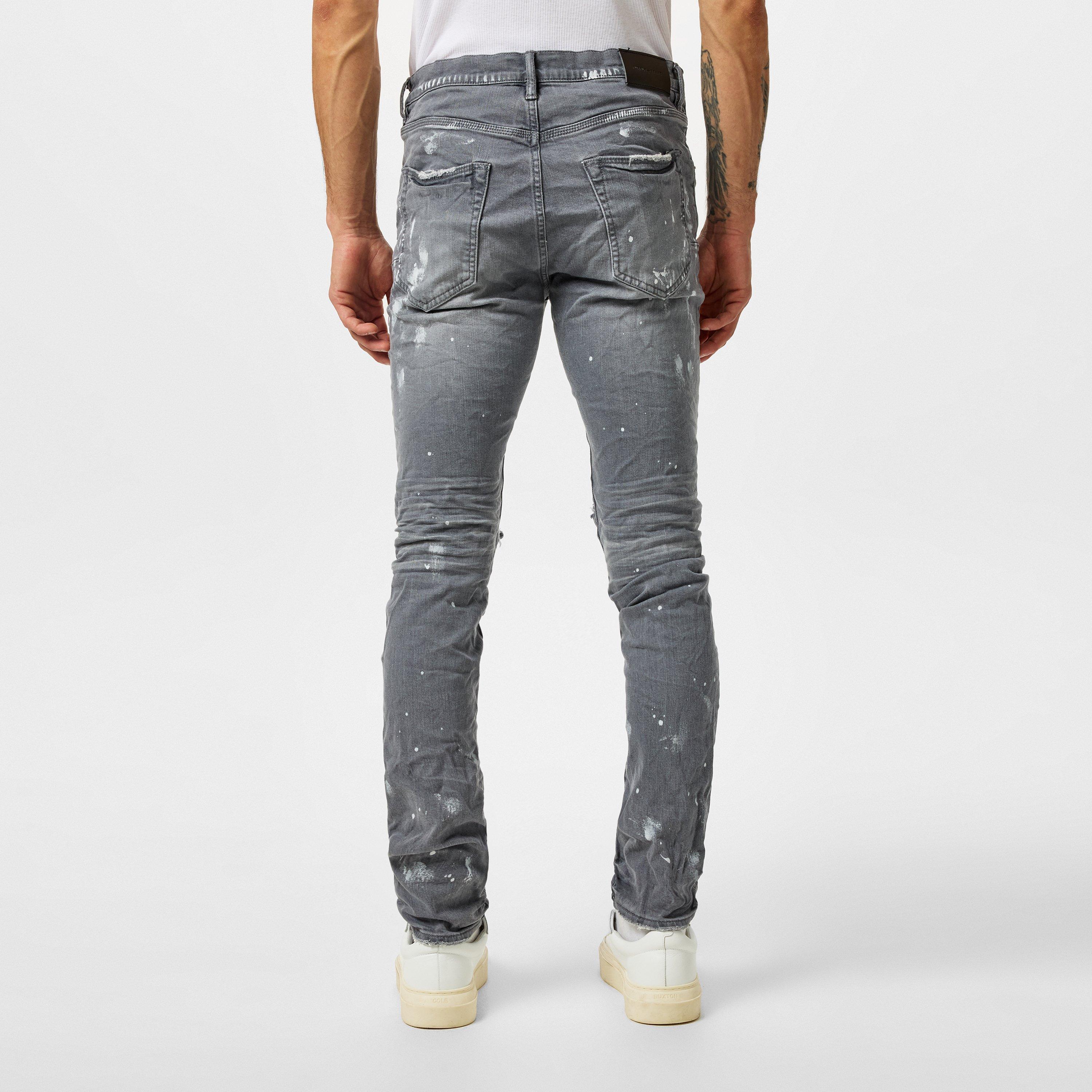Worn Grey - Purple Brand - P001 Worn Slim Jeans - 4
