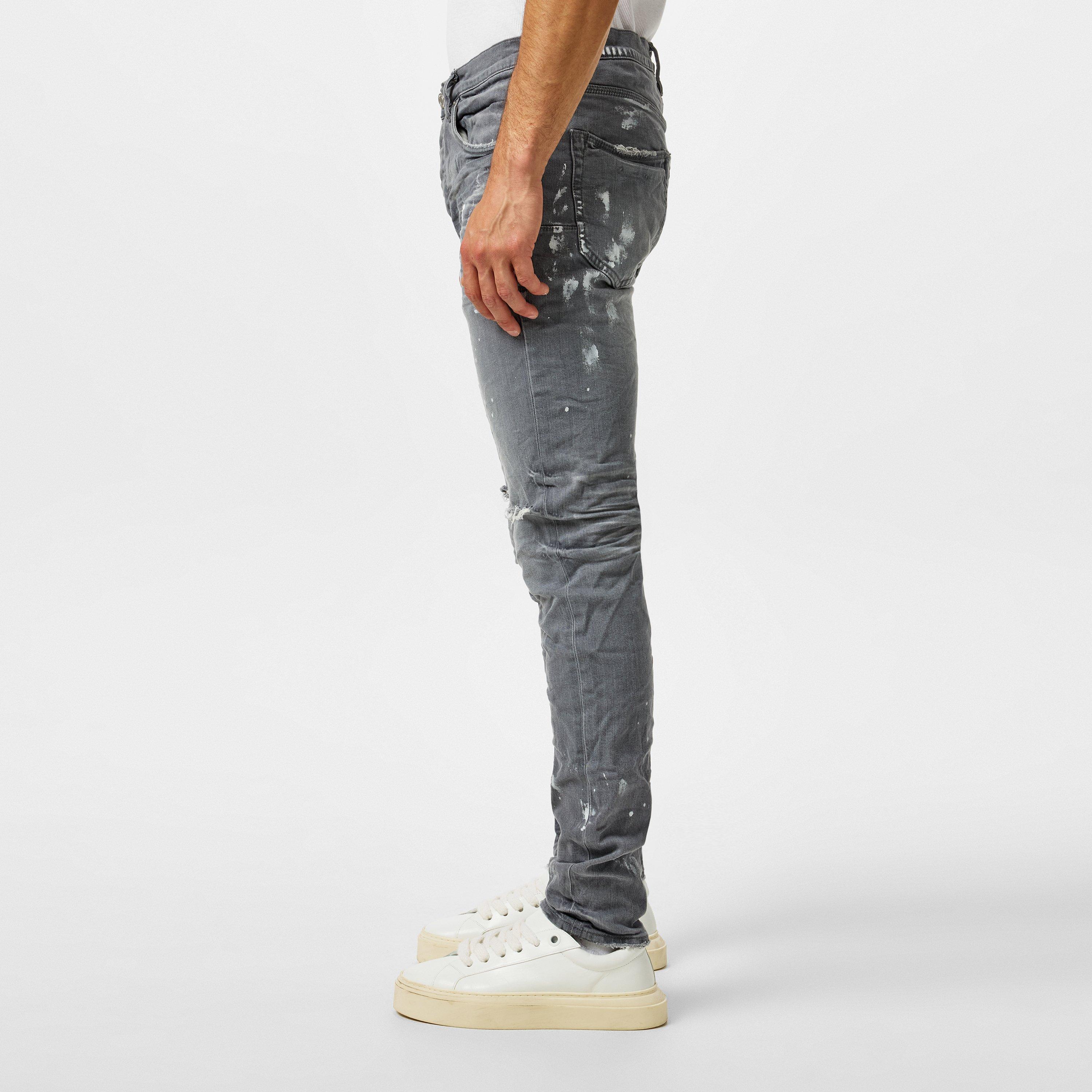 Worn Grey - Purple Brand - P001 Worn Slim Jeans - 5