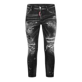 DSquared2 Distressed Paint Splatter Jeans