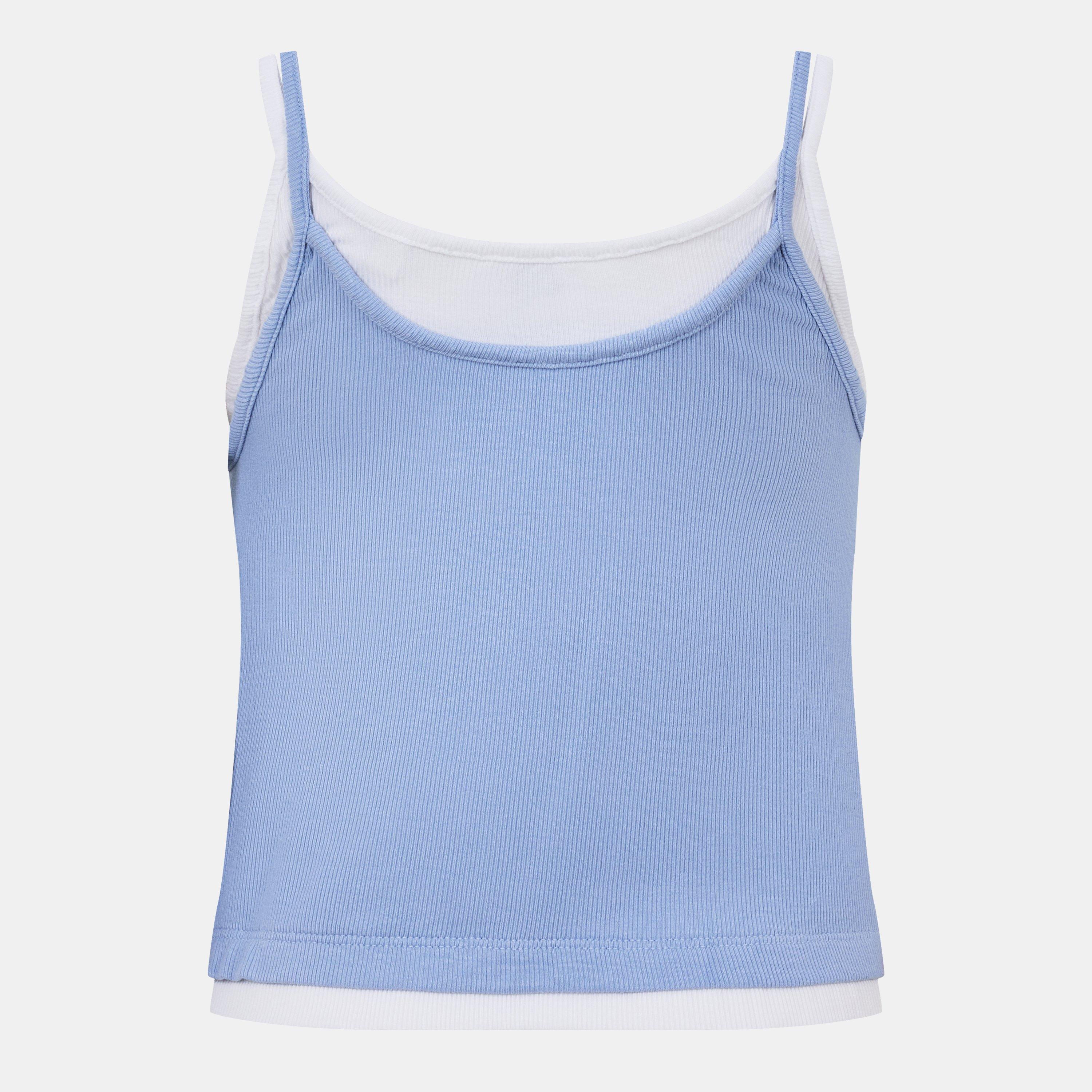 Soft Blue/White - Jack Wills - Layered Cami Vest - 2