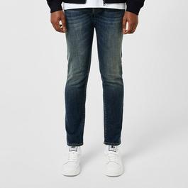 Dolce and Gabbana Washed Stretch Slim Jeans