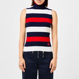 Gucci Striped Turtleneck Top