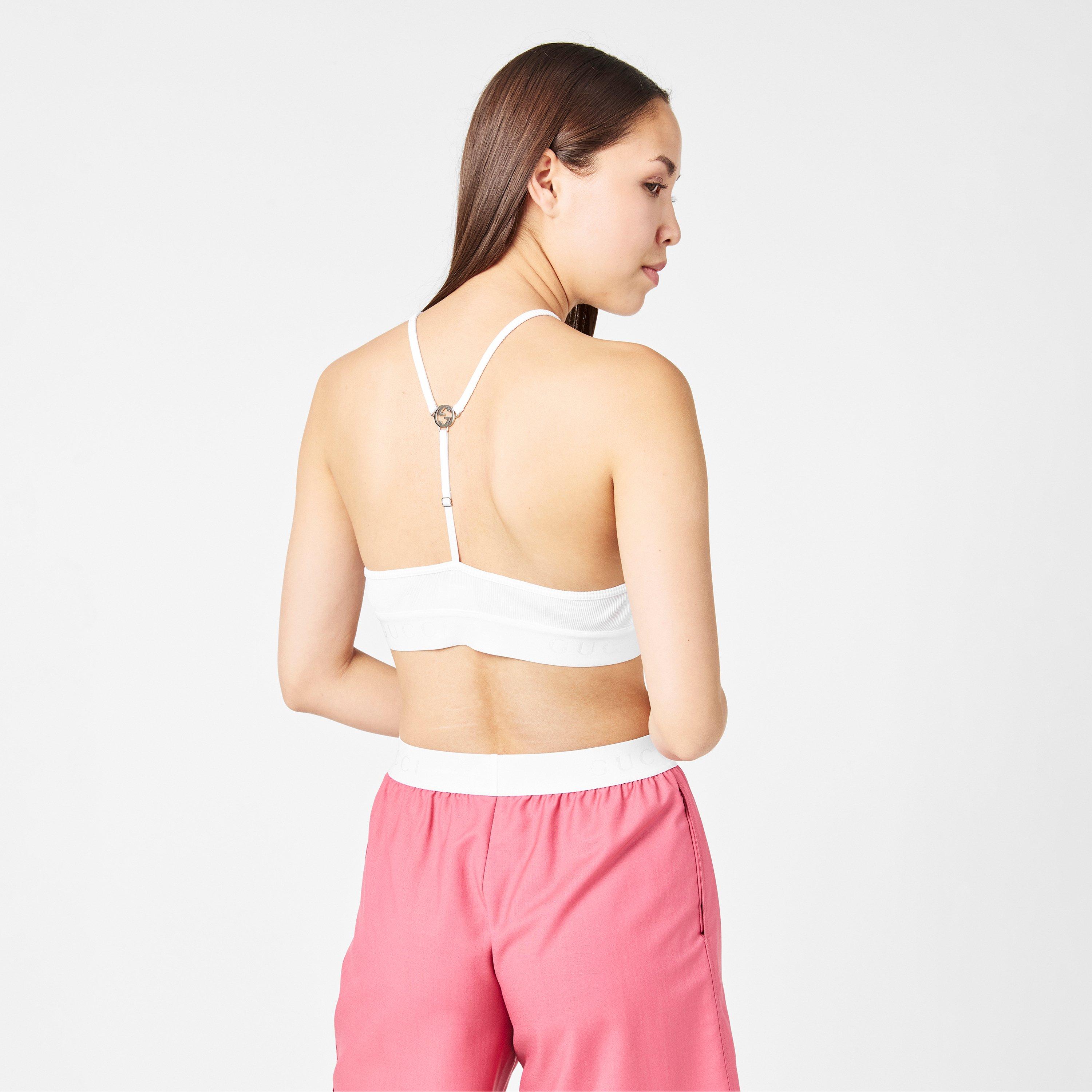  White Magno - Gucci - Nylon Ribbed Tank Top - 4