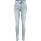Denim bleu - Vero Moda - split-leg tapered denim jeans - 1