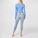 Denim bleu - Vero Moda - split-leg tapered denim jeans - 3