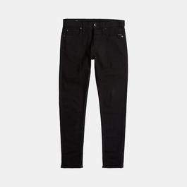 G Star Extra Slim Fit Jeans in Blue-Black Stretch Denim