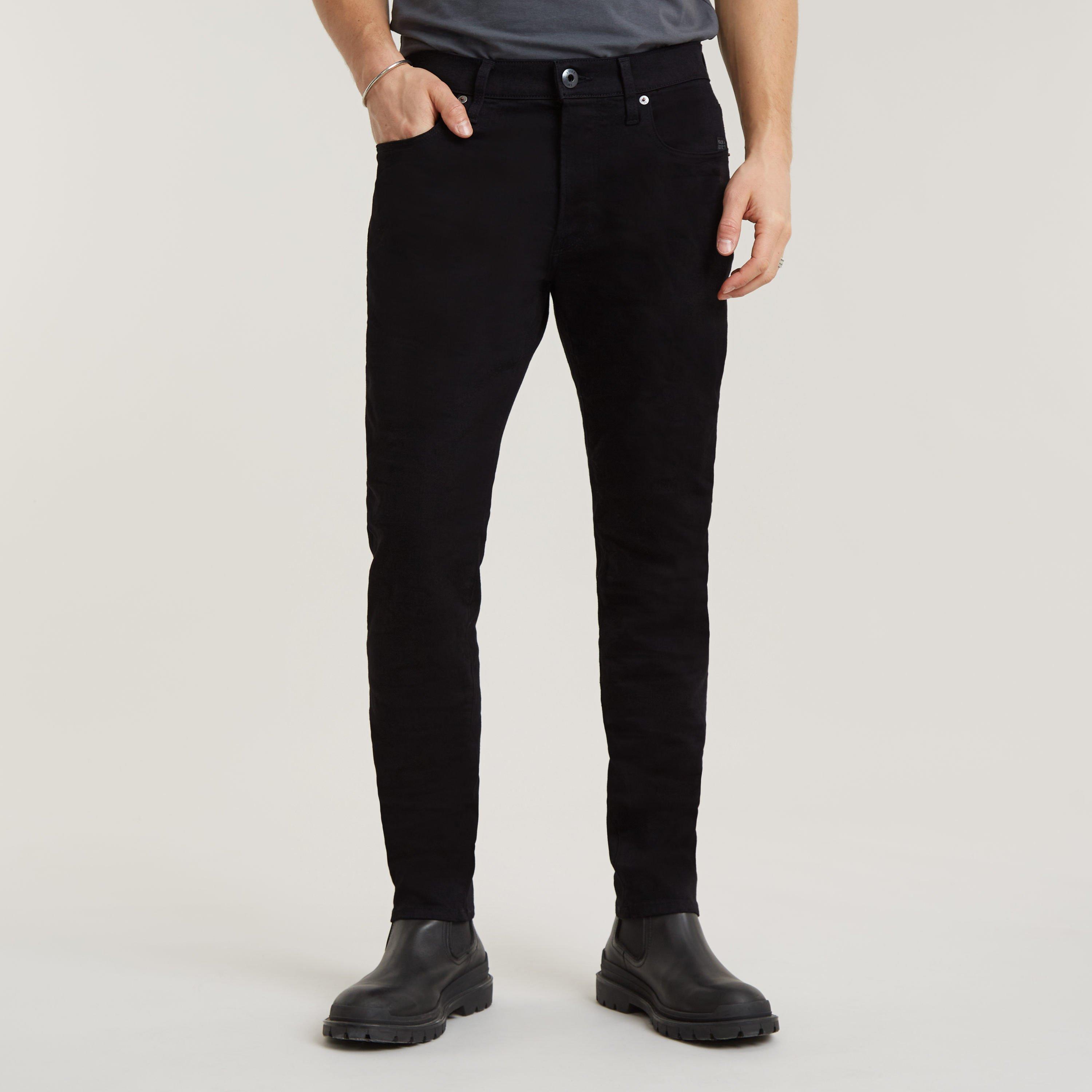 PITCH BLACK - G Star - Extra Slim Fit Jeans in Blue-Black Stretch Denim - 4