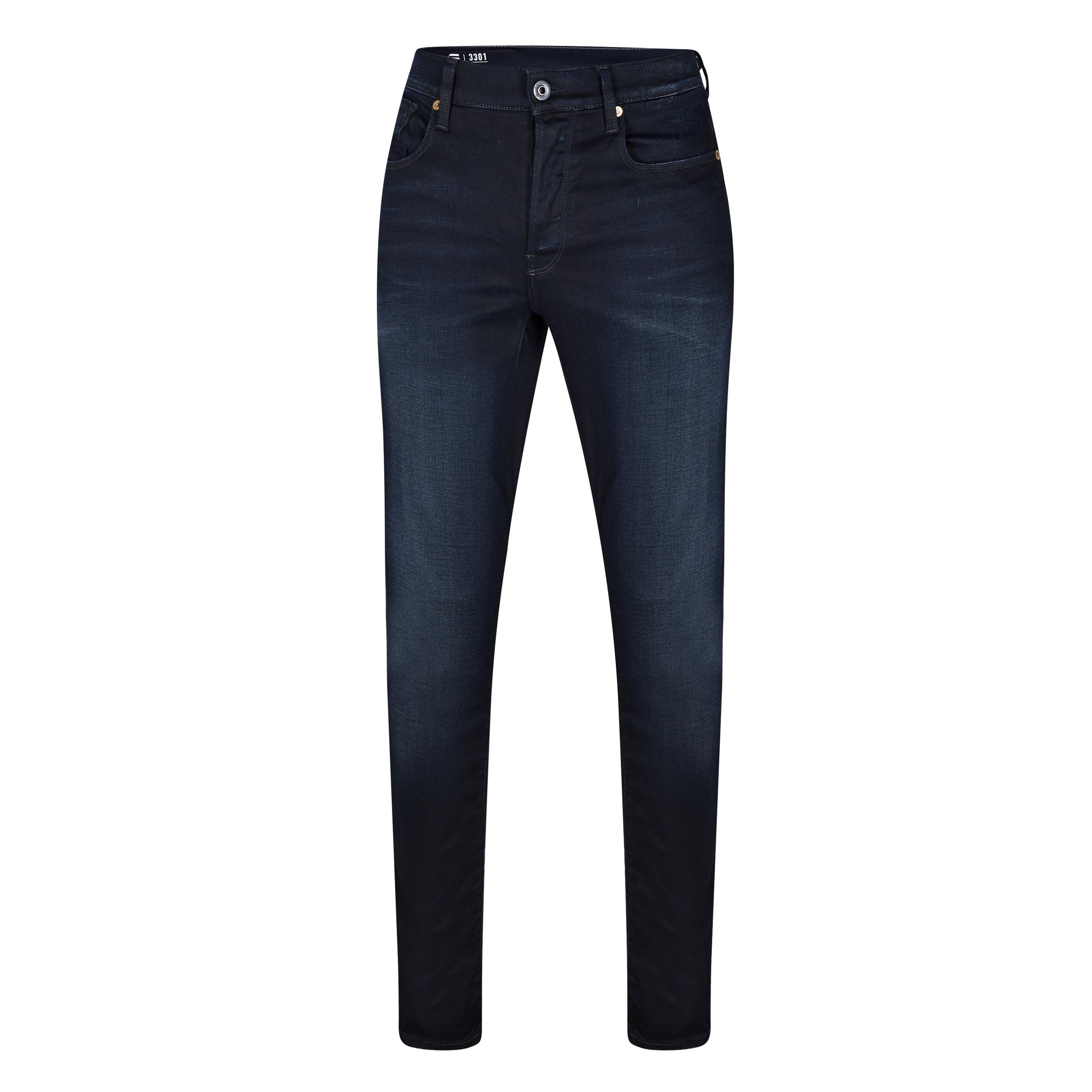 G Star Men's Extra Slim Fit Jeans In Blue-Black Stretch Denim - Dk Aged - 34W S