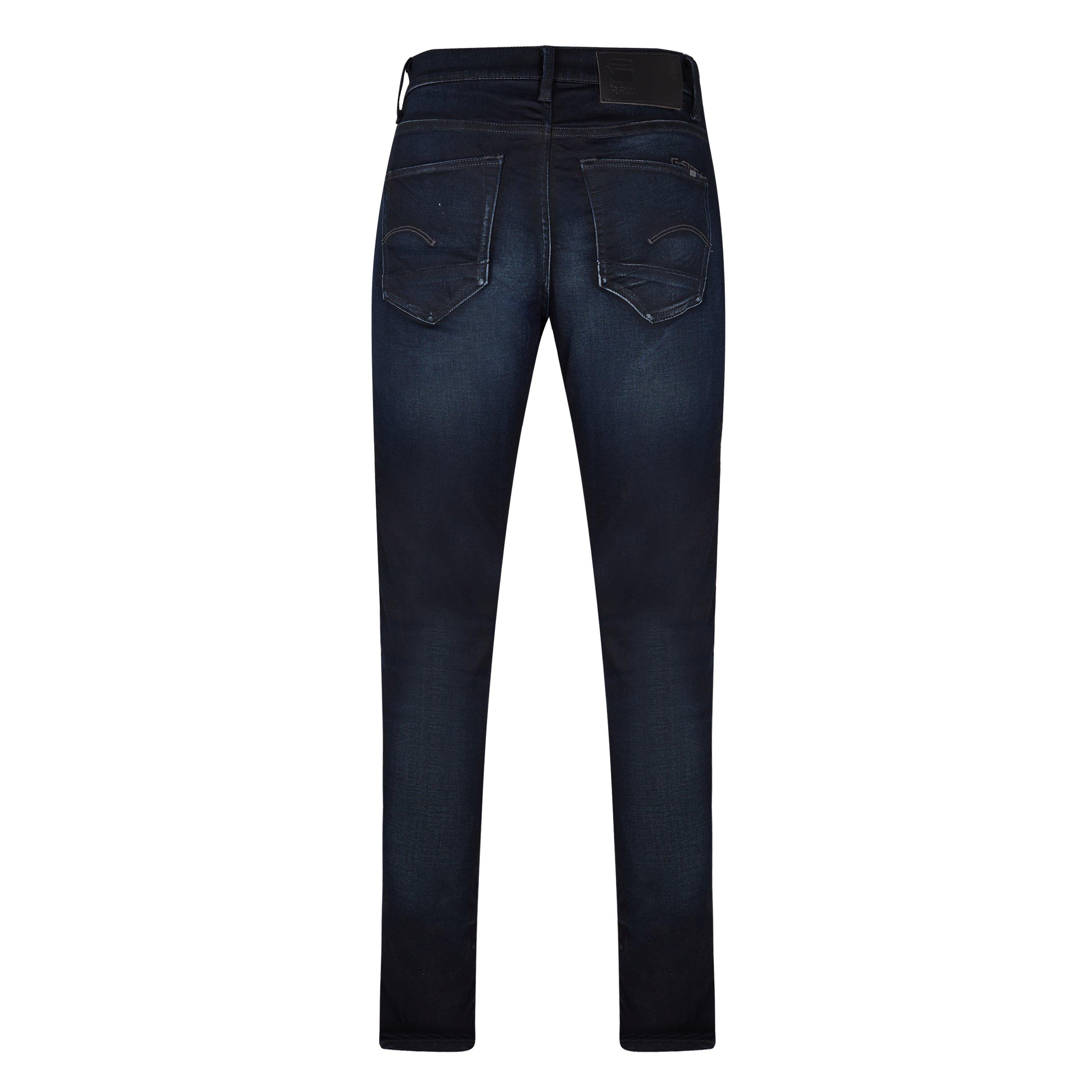 DK AGED - G Star - Extra Slim Fit Jeans in Blue-Black Stretch Denim - 8