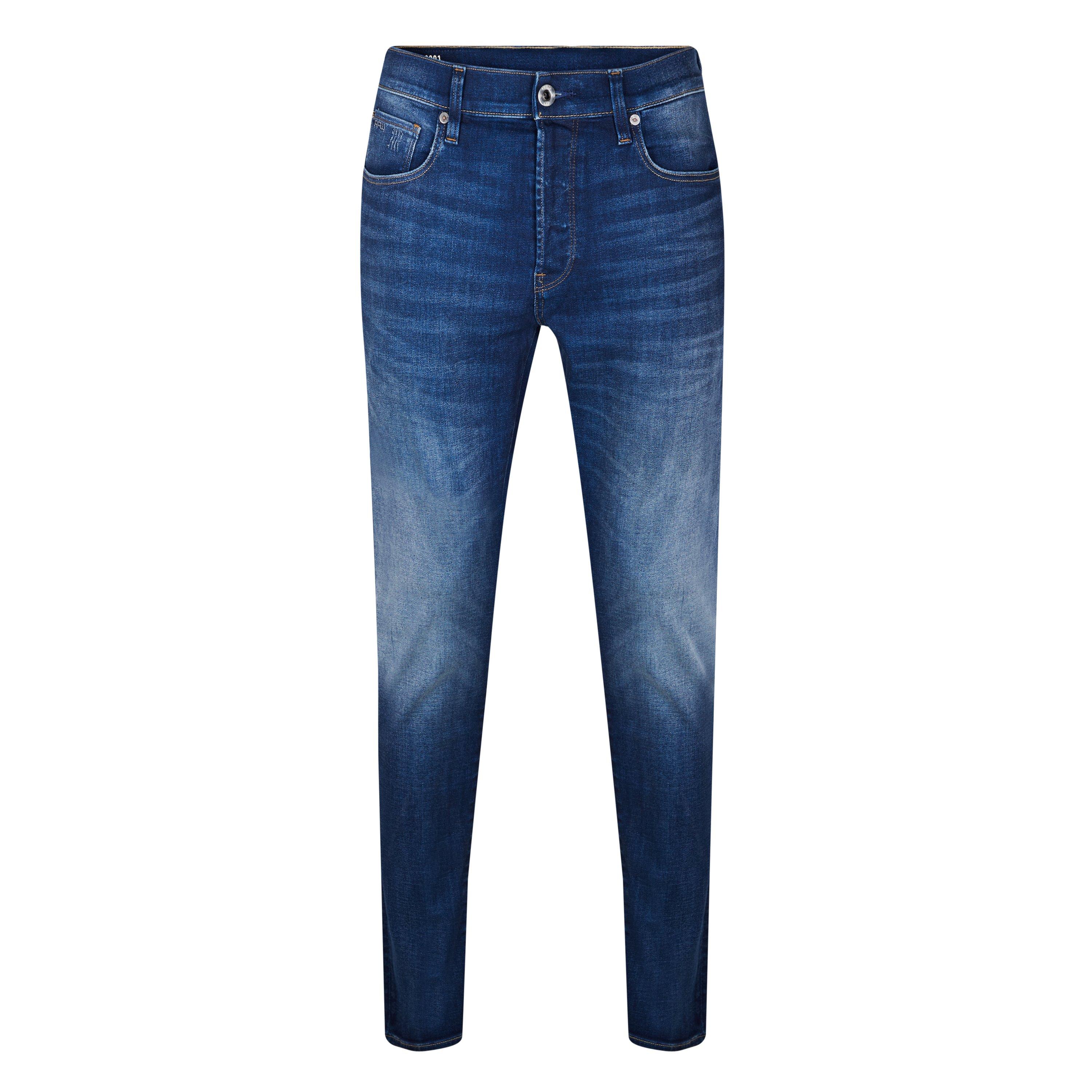 G Star Men's Extra Slim Fit Jeans In Blue-Black Stretch Denim - Worker Blue - 36W S