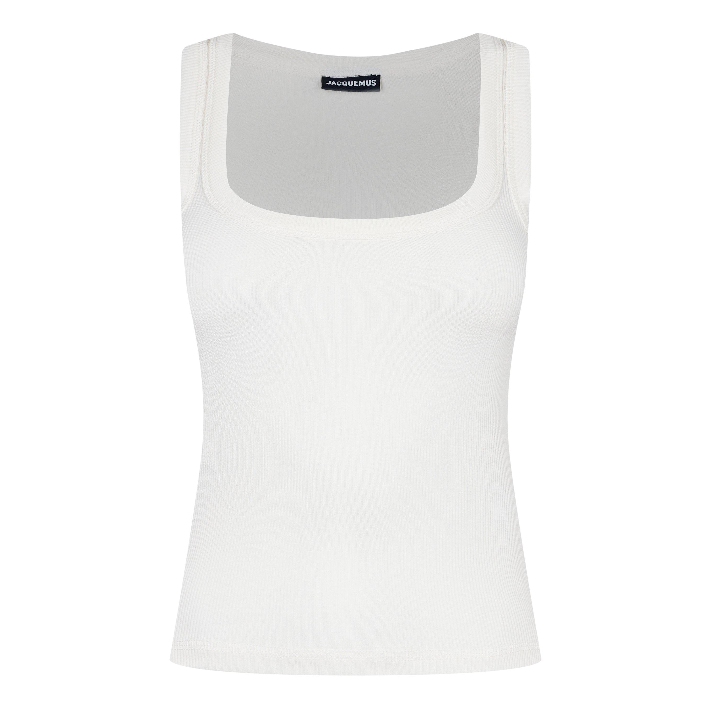White - Jacquemus - Le Gros Grain Tank Top - 4