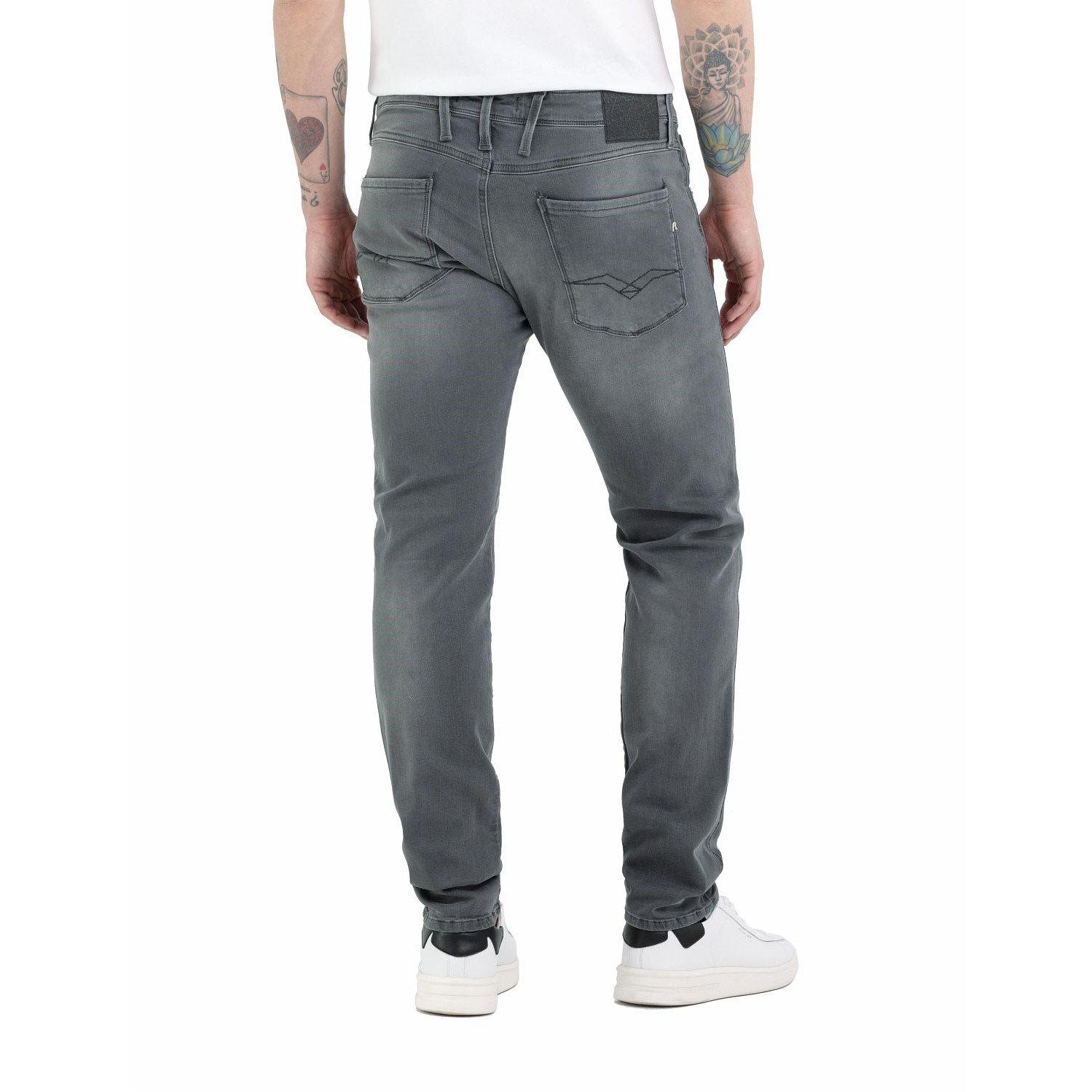 Mørkegrå 096 - Replay - PowerStretch Anbass Slim Fit Jean - 4