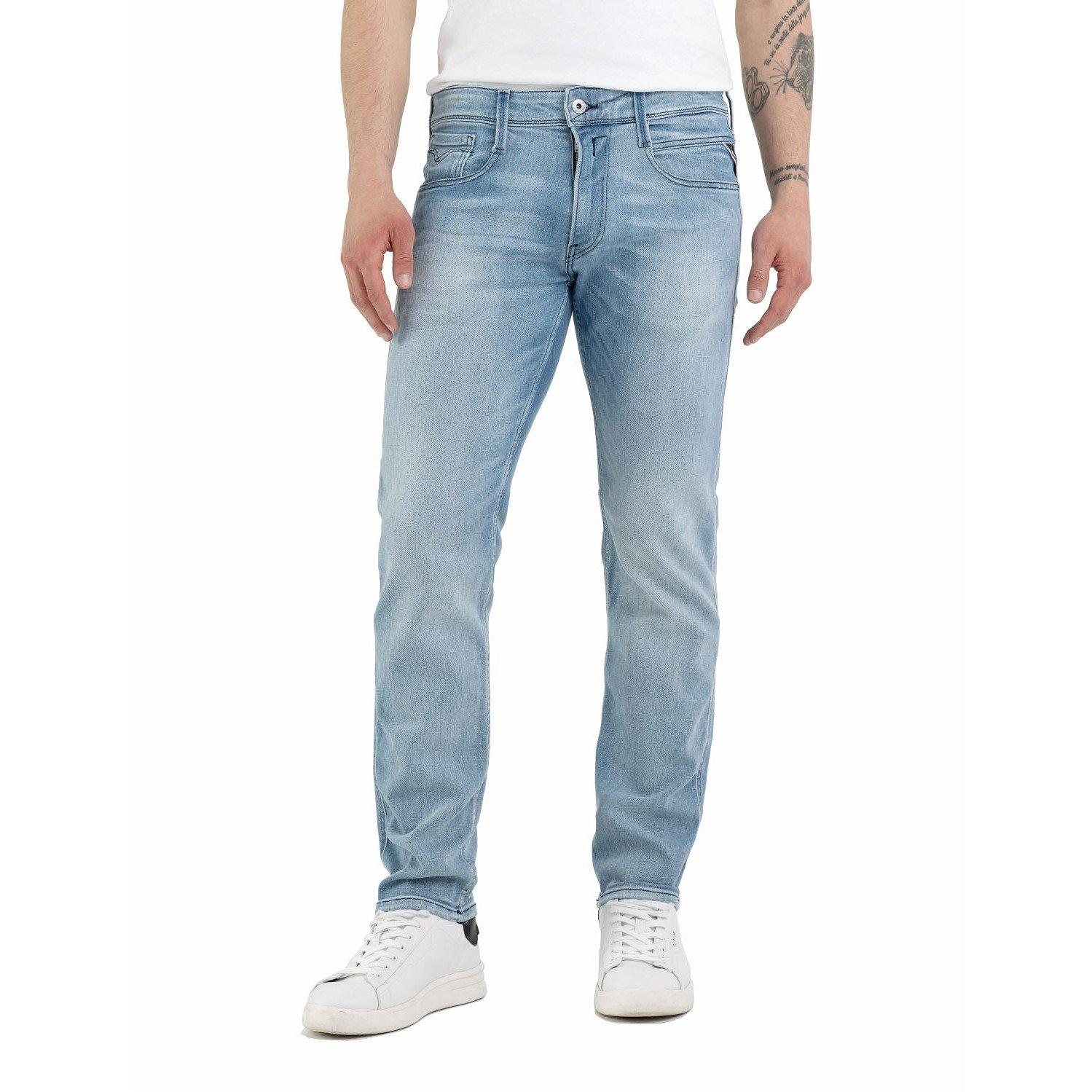 Replay Men's Powerstretch Anbass Slim Fit Jean - Light Blue 010 - 30W S