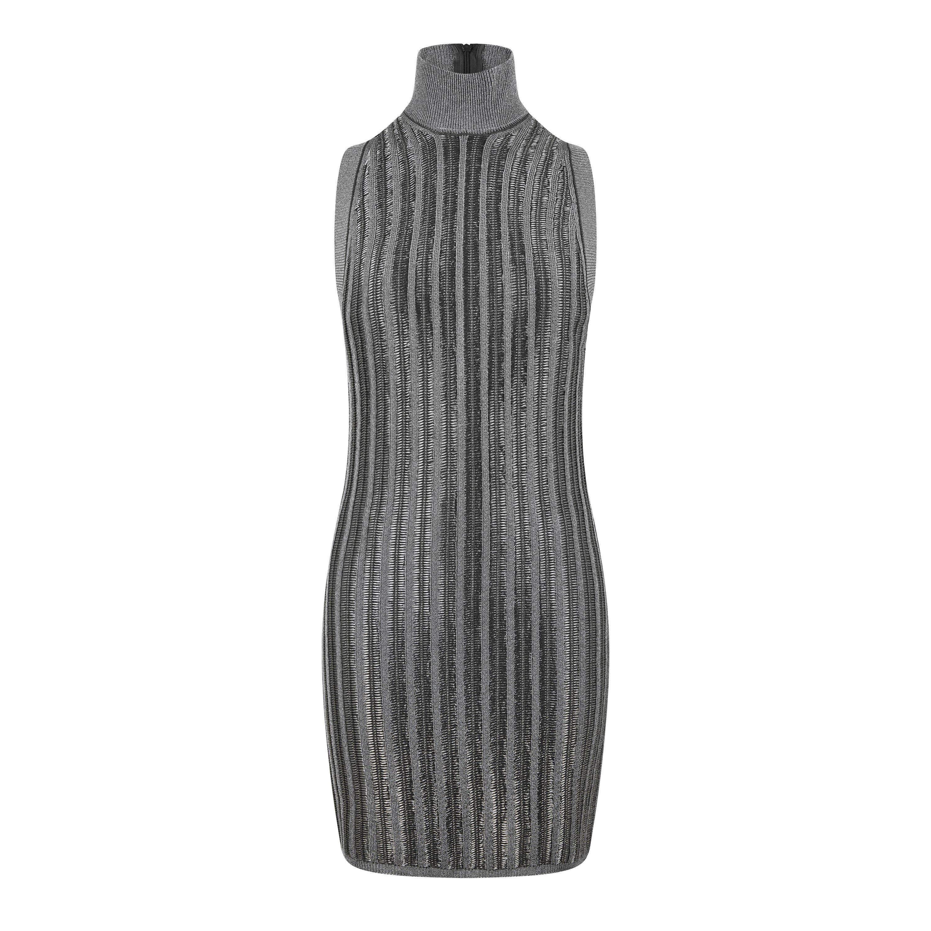 Metallic - Tom Ford - Slinky Rib Knit Mini Dress - 5