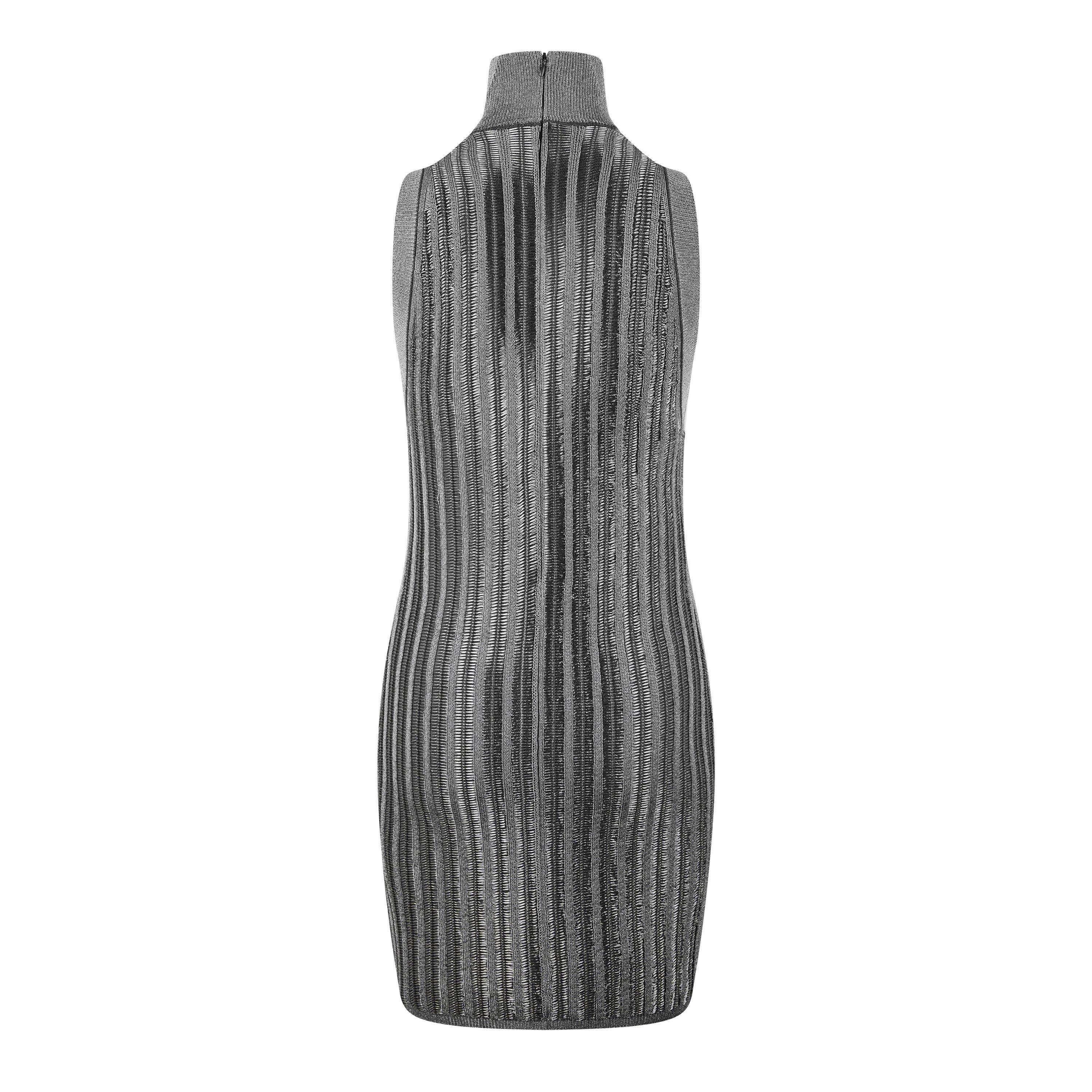 Metallic - Tom Ford - Slinky Rib Knit Mini Dress - 6