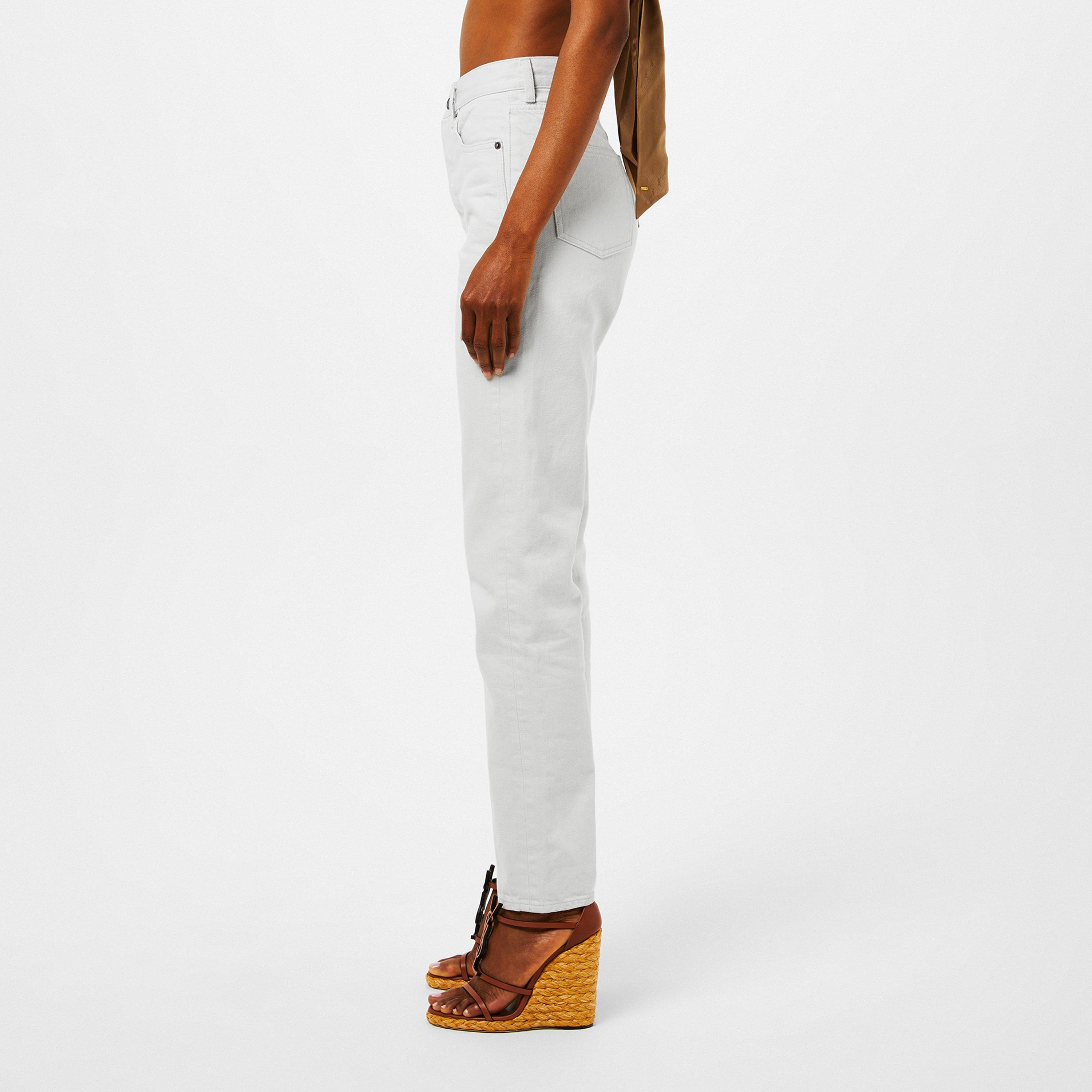 Chalk Wh - Saint Laurent - Slim Fit Jeans - 2