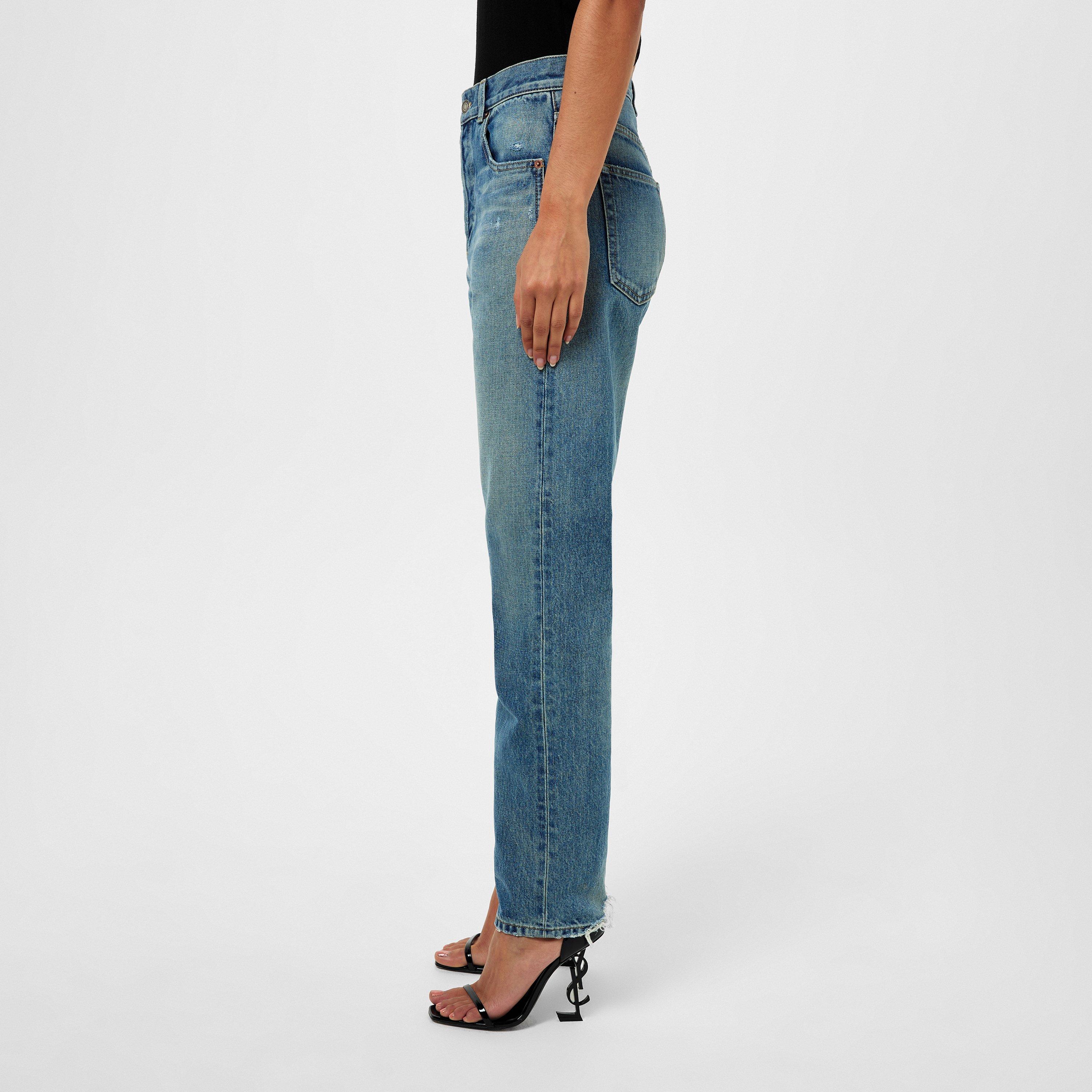 Charlott - Saint Laurent - Faded Wide Leg Jeans - 2