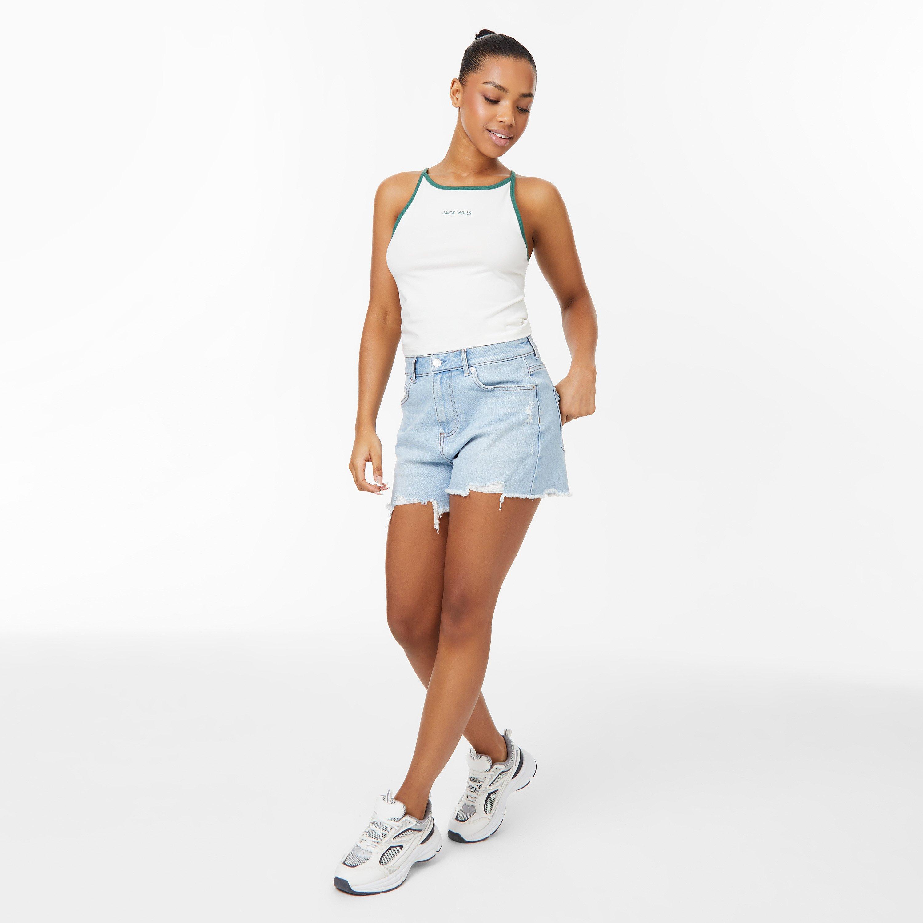 White/FG - Jack Wills - Contrast Trim Tank Top - 4