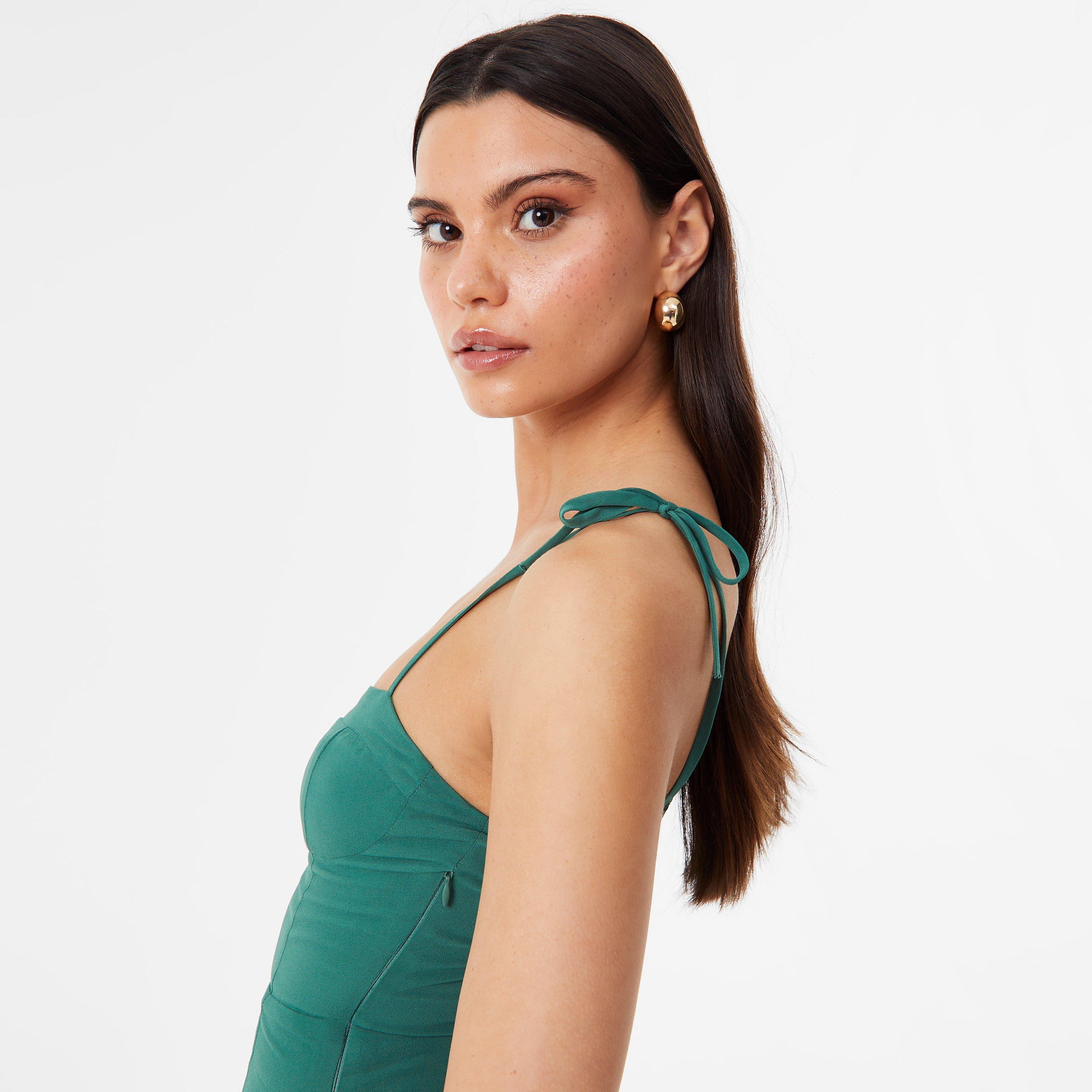 Green - Jack Wills - Spaghetti Strap Midi Dress - 3