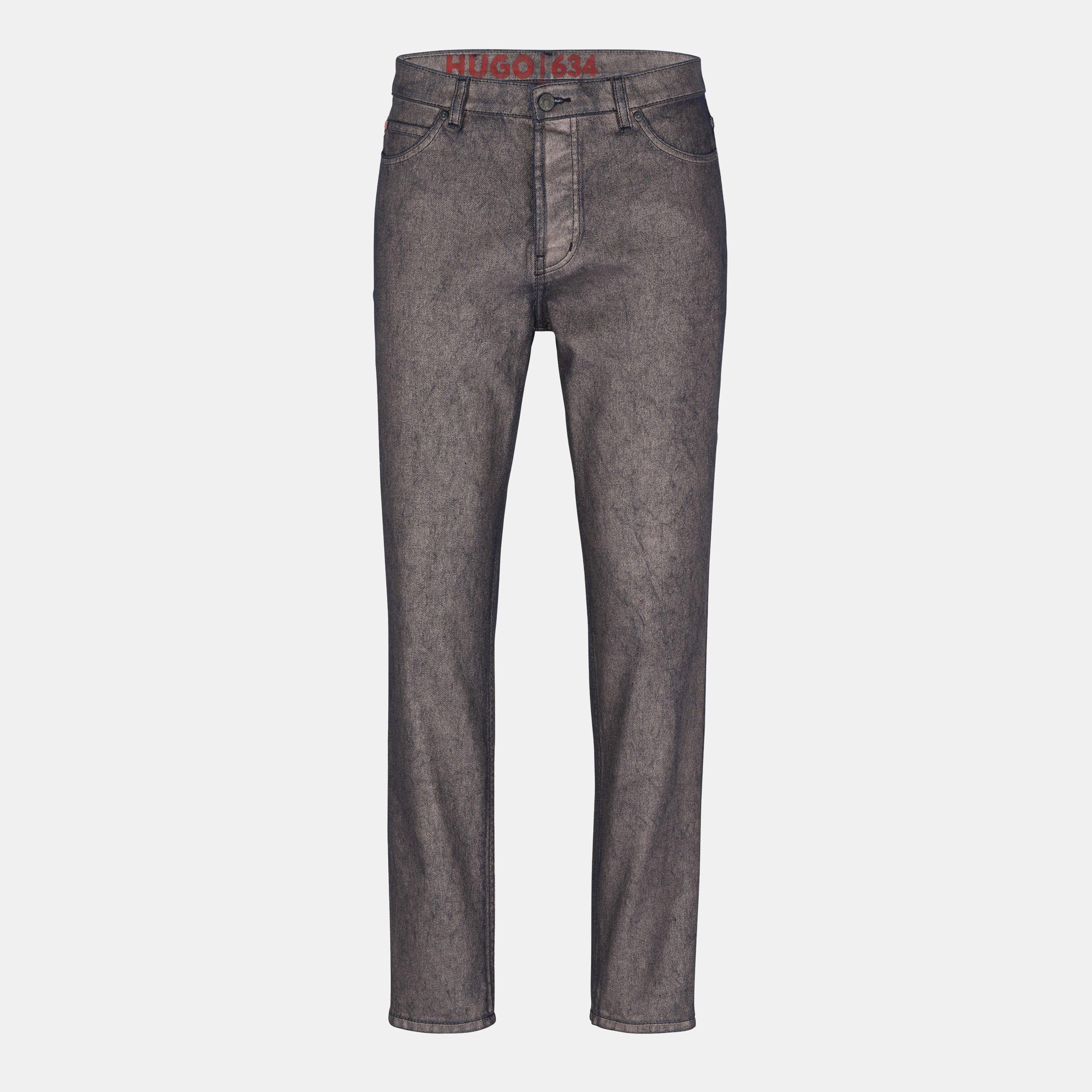 Hugo Tapered Fit Slim Jeans - Gry 960 - Size 33W R