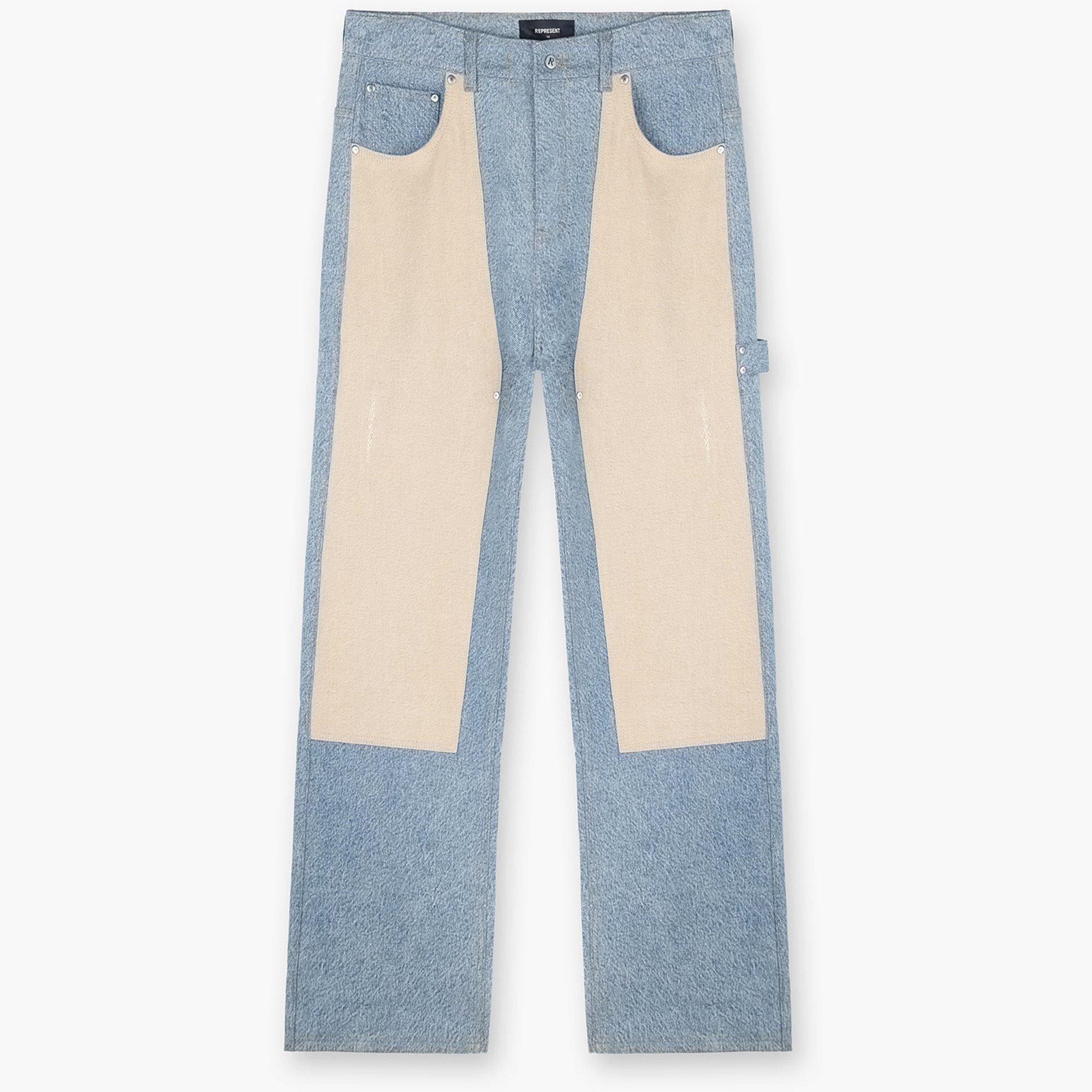 Blue - Represent - Men's Straight Leg Jeans