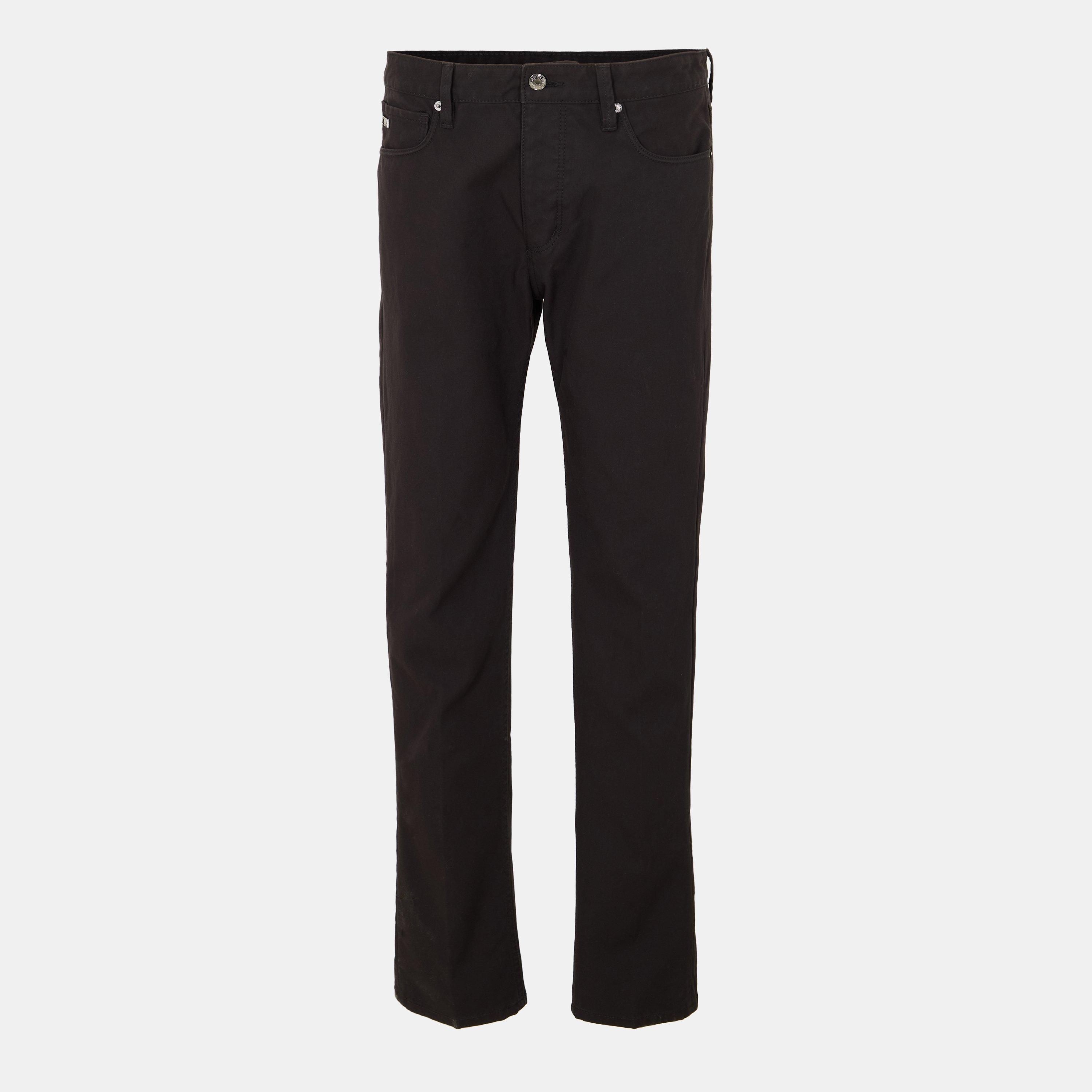 Emporio Armani Men's Slim Fit Jeans - Black UC001 - Size 32W R