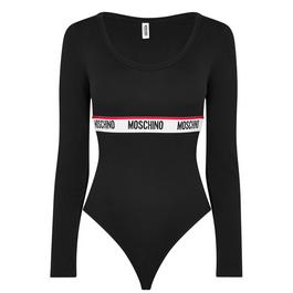 Moschino Long Sleeve Tape Bodysuit