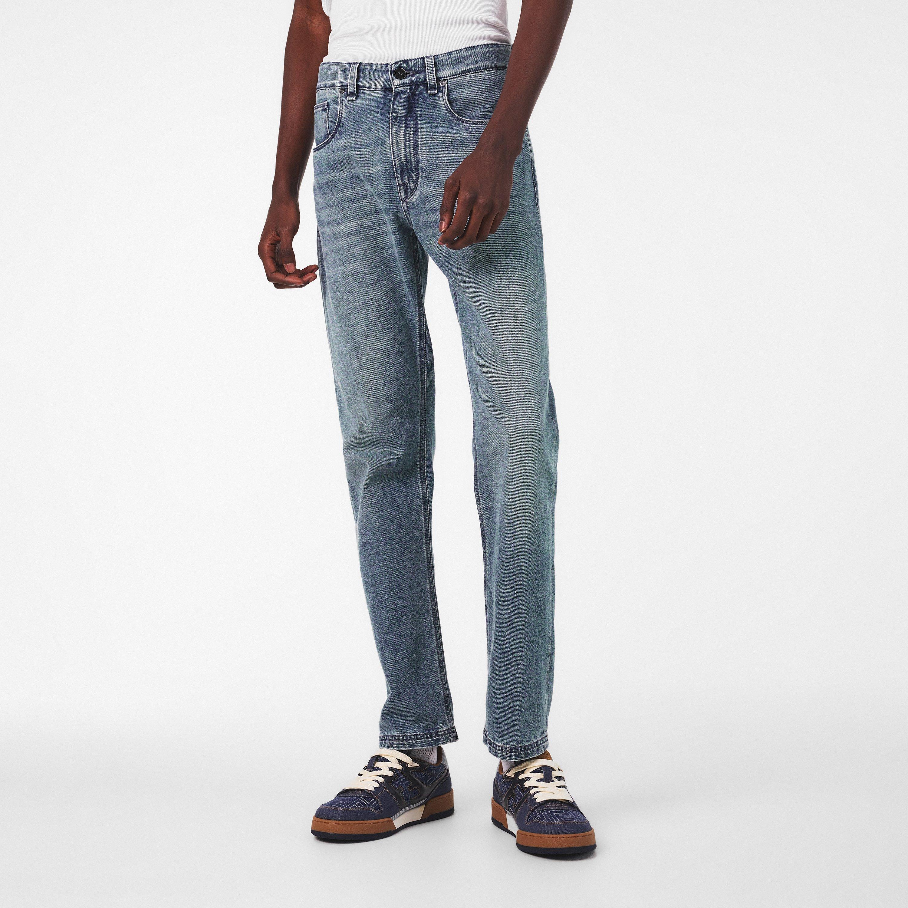 Blue - Fendi - Men's Straight Jeans - 3