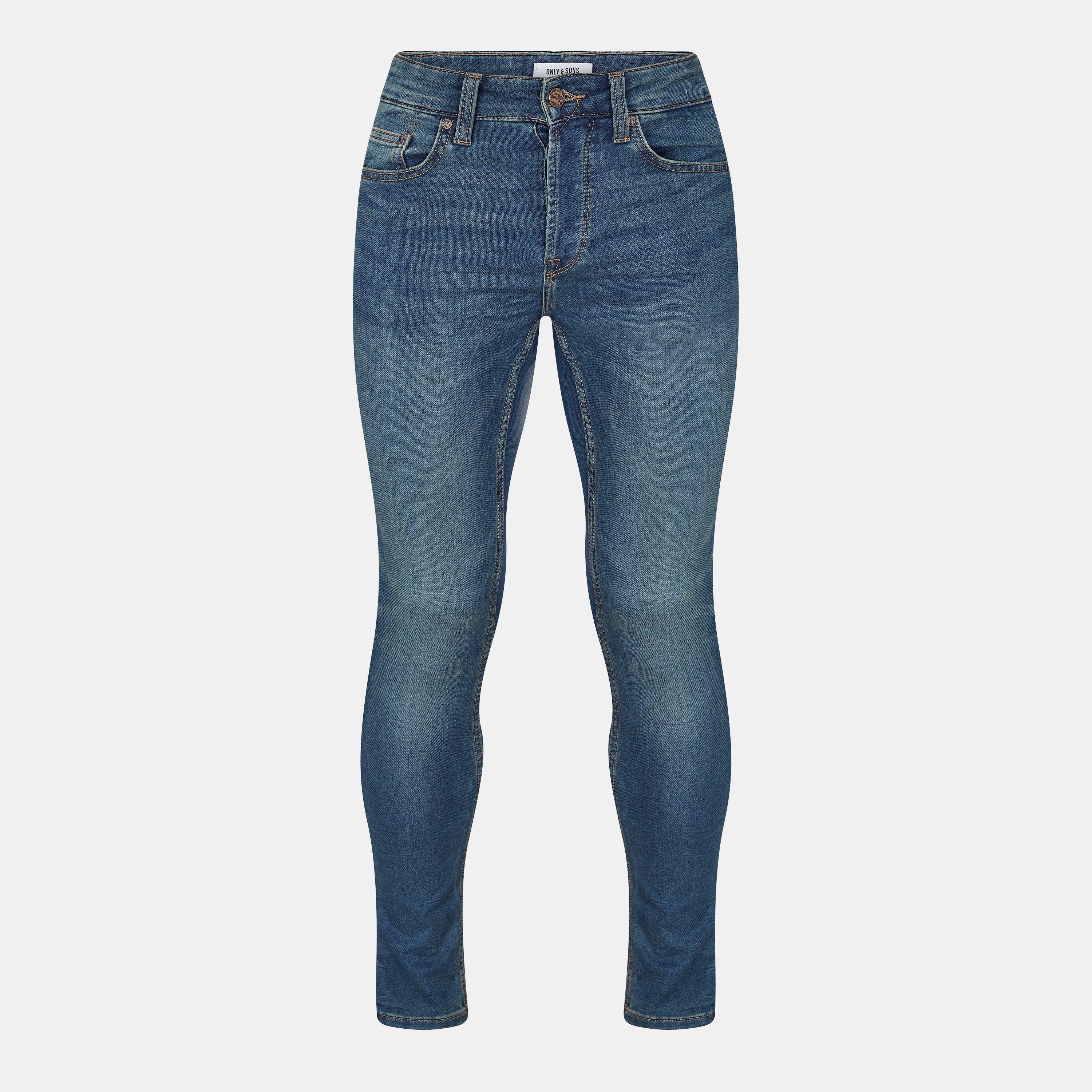 Only And Sons Men's Slim Fit Jeans - Blue - 31W L