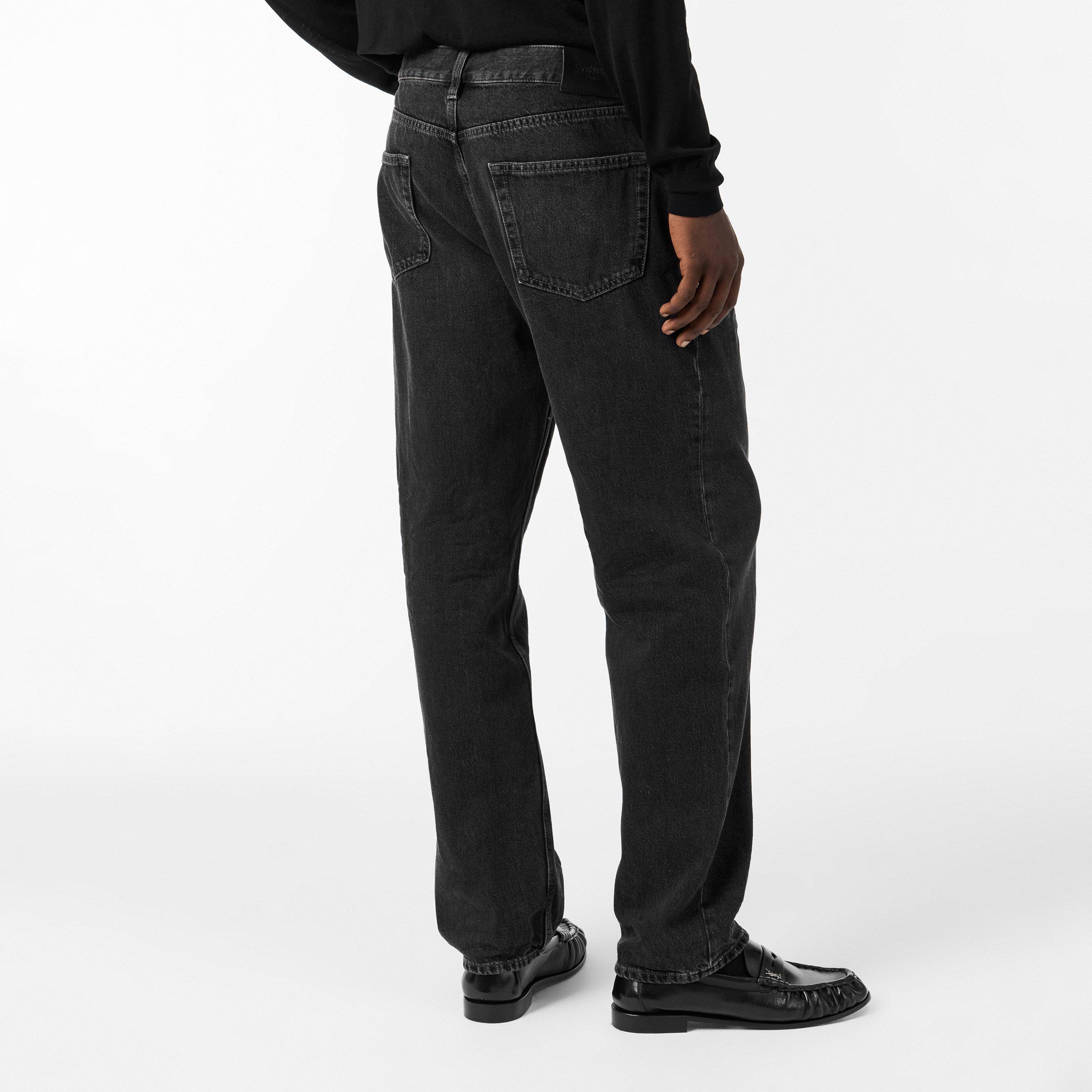 Black - Saint Laurent - Men's Straight Jeans - 4