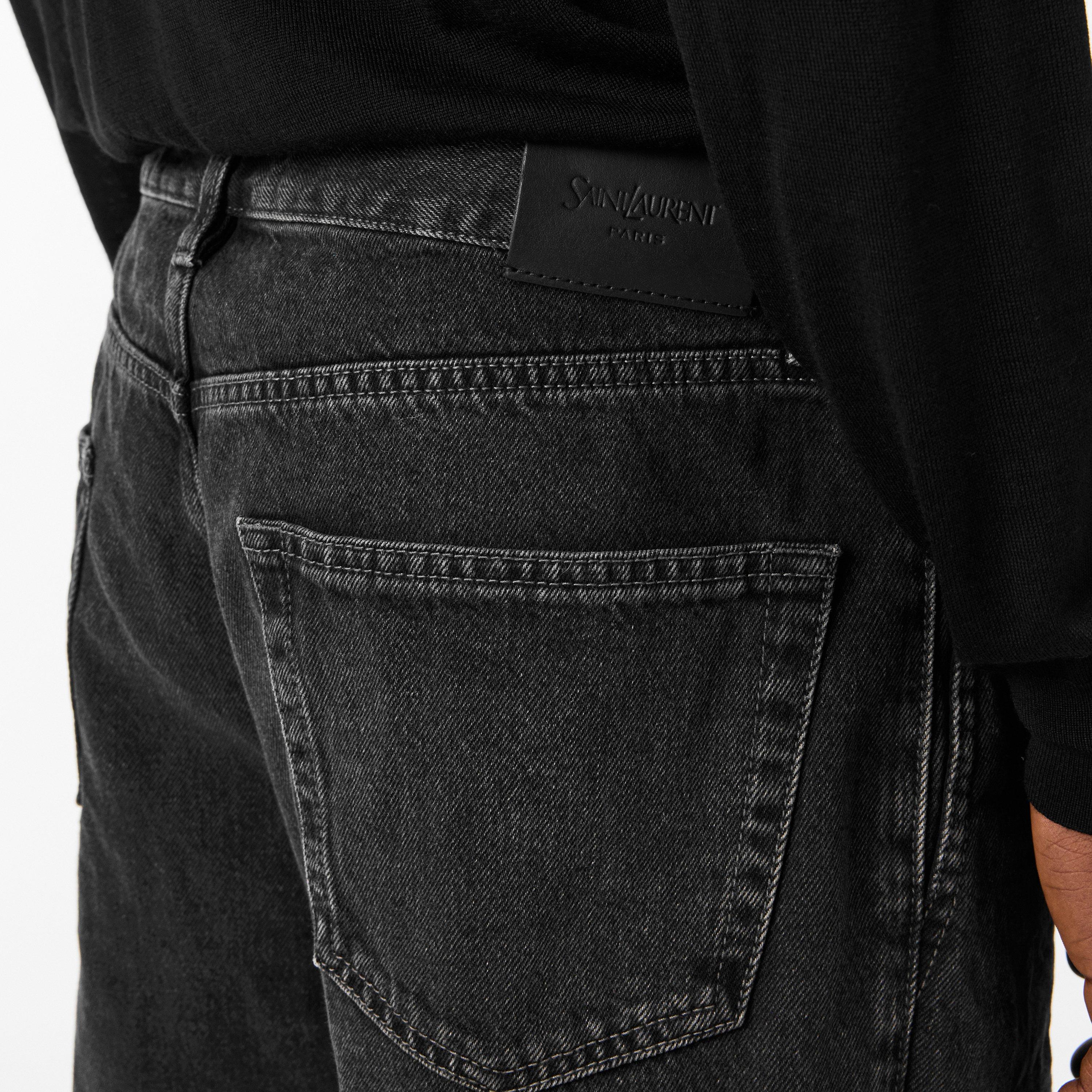 Black - Saint Laurent - Men's Straight Jeans - 5