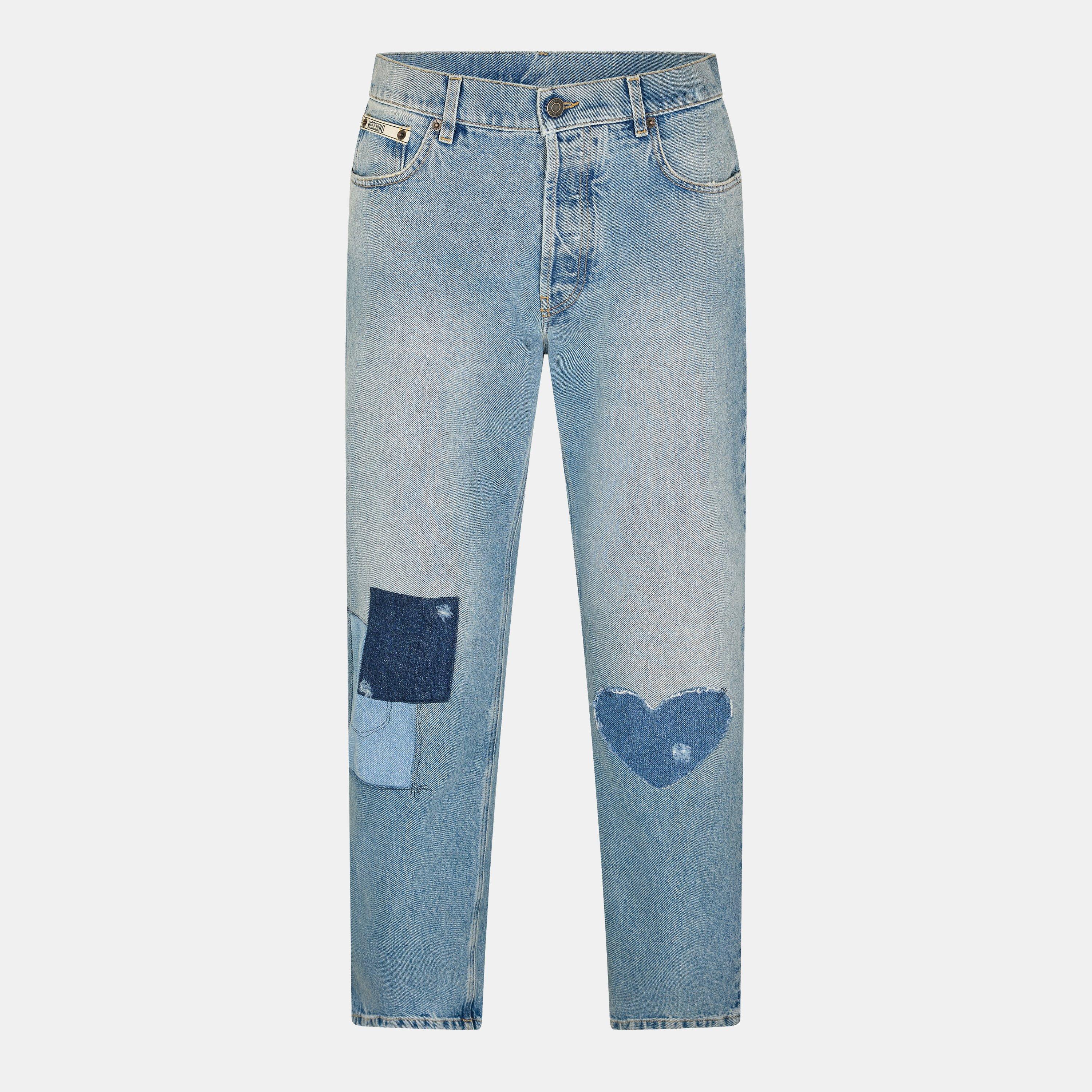 Blue - Moschino - Men's Slim Fit Jeans - 1