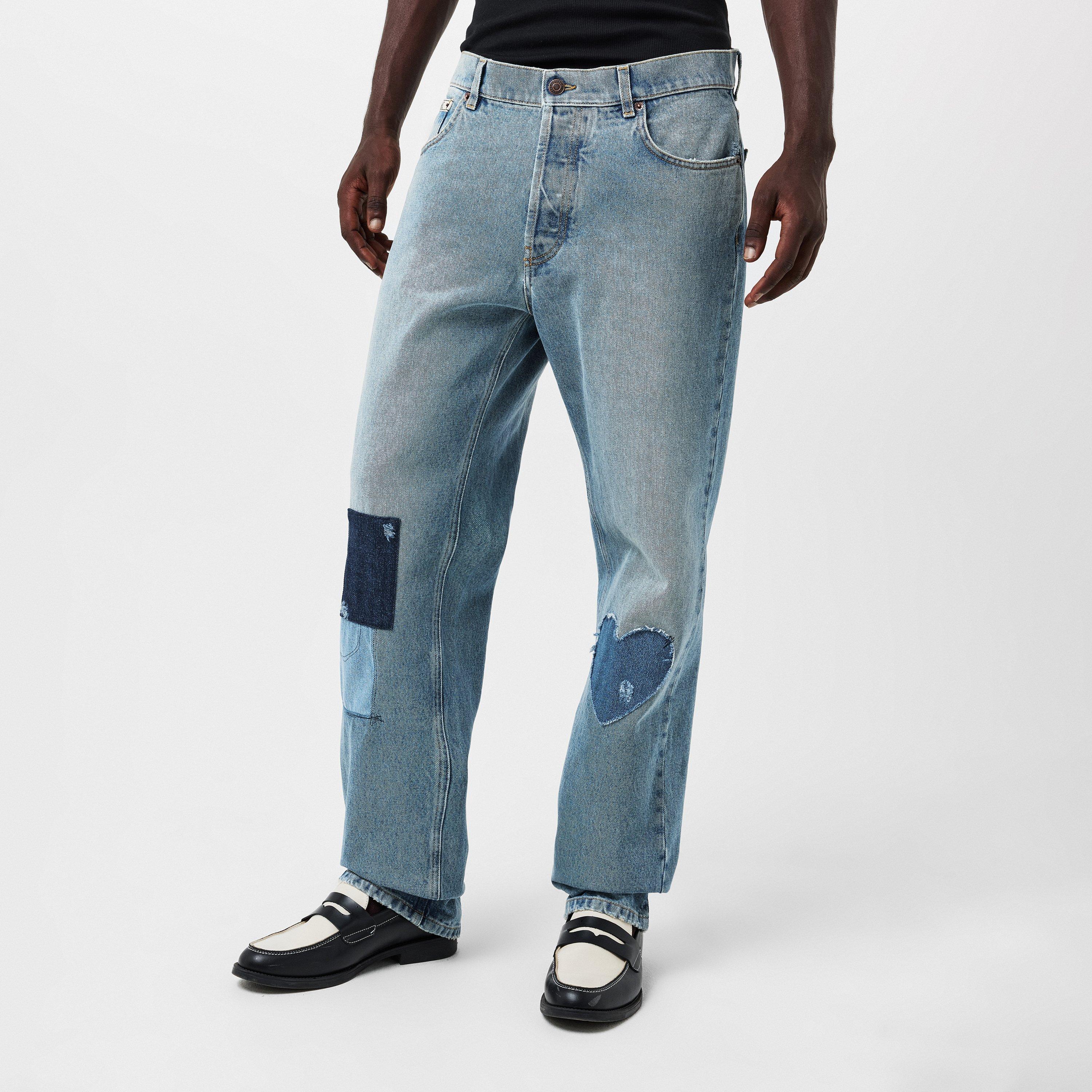 Blue - Moschino - Men's Slim Fit Jeans - 3