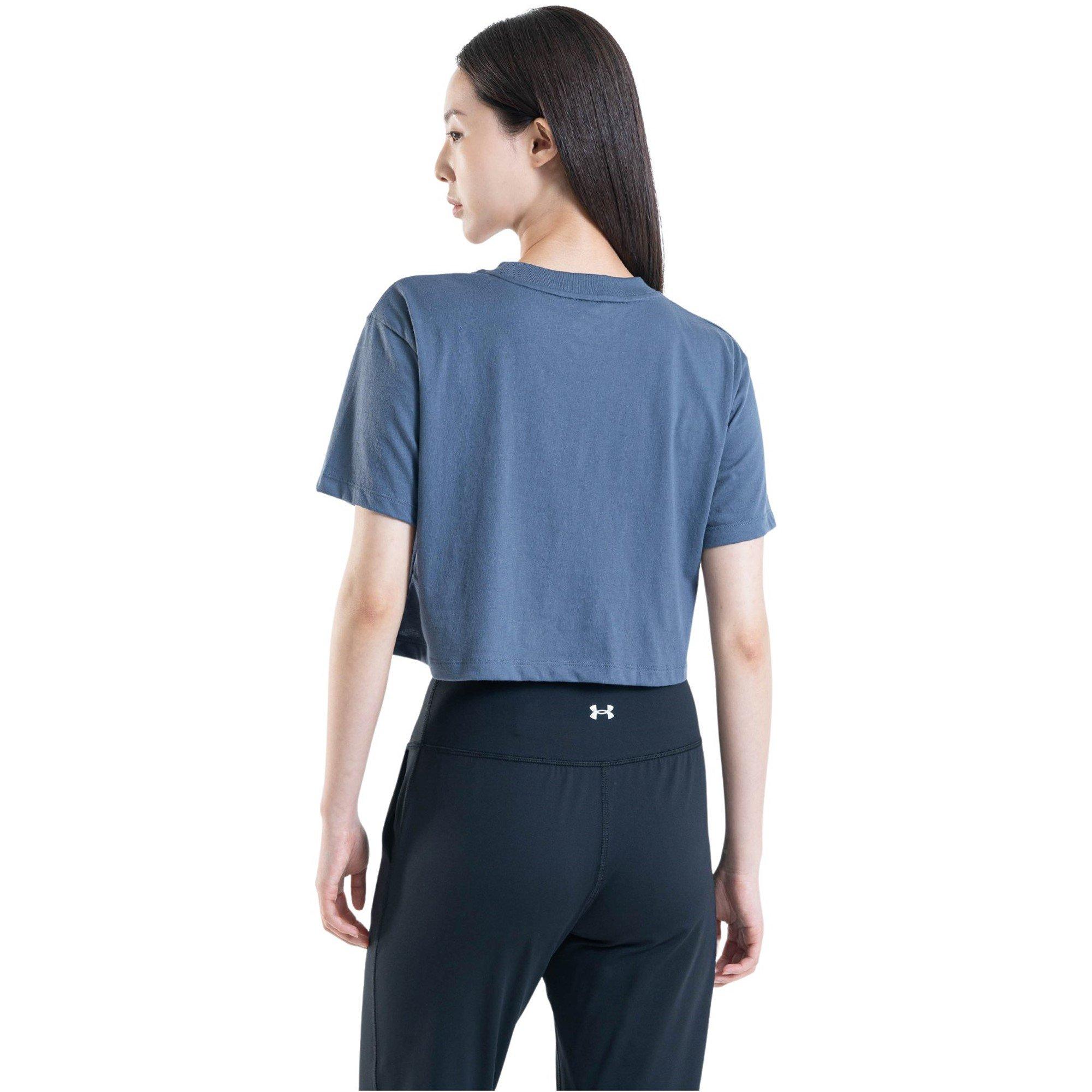 Pioggia torrenziale grigia - Under Armour - Logo Crop Short Seeve T Shirt - 6