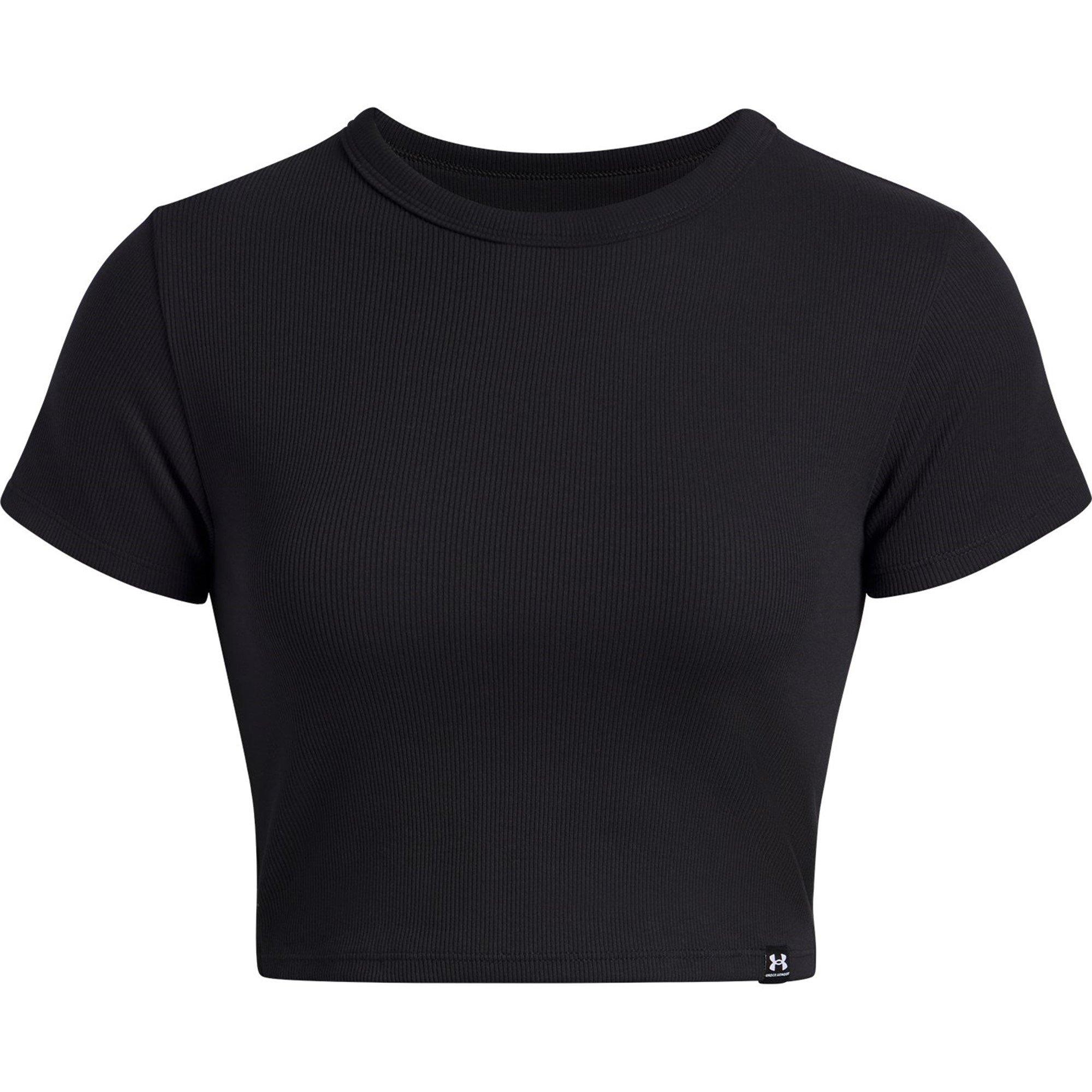 Schwarz - Under Armour - Women's Rival Rib Crop Top - 1