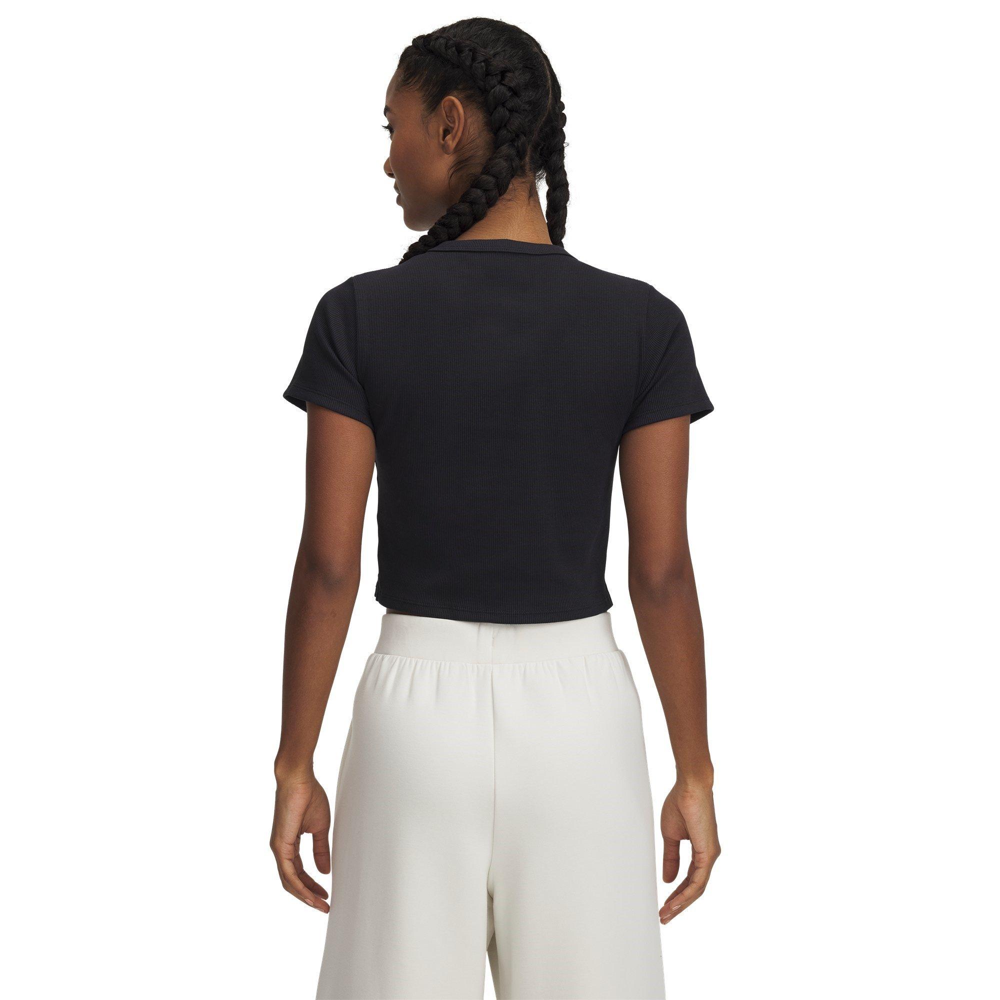 Zwart - Under Armour - Rival Rib Crop Top - 4