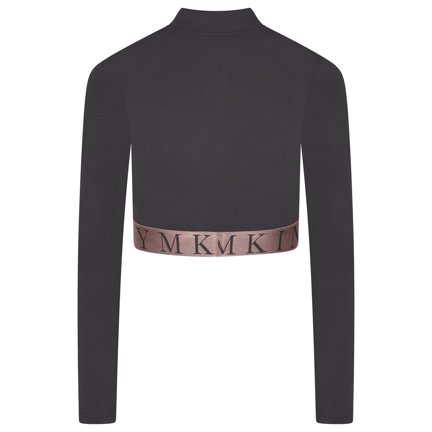 Slate/Peach - Gym King - Impact quarter Zip Funnel - Black - 5