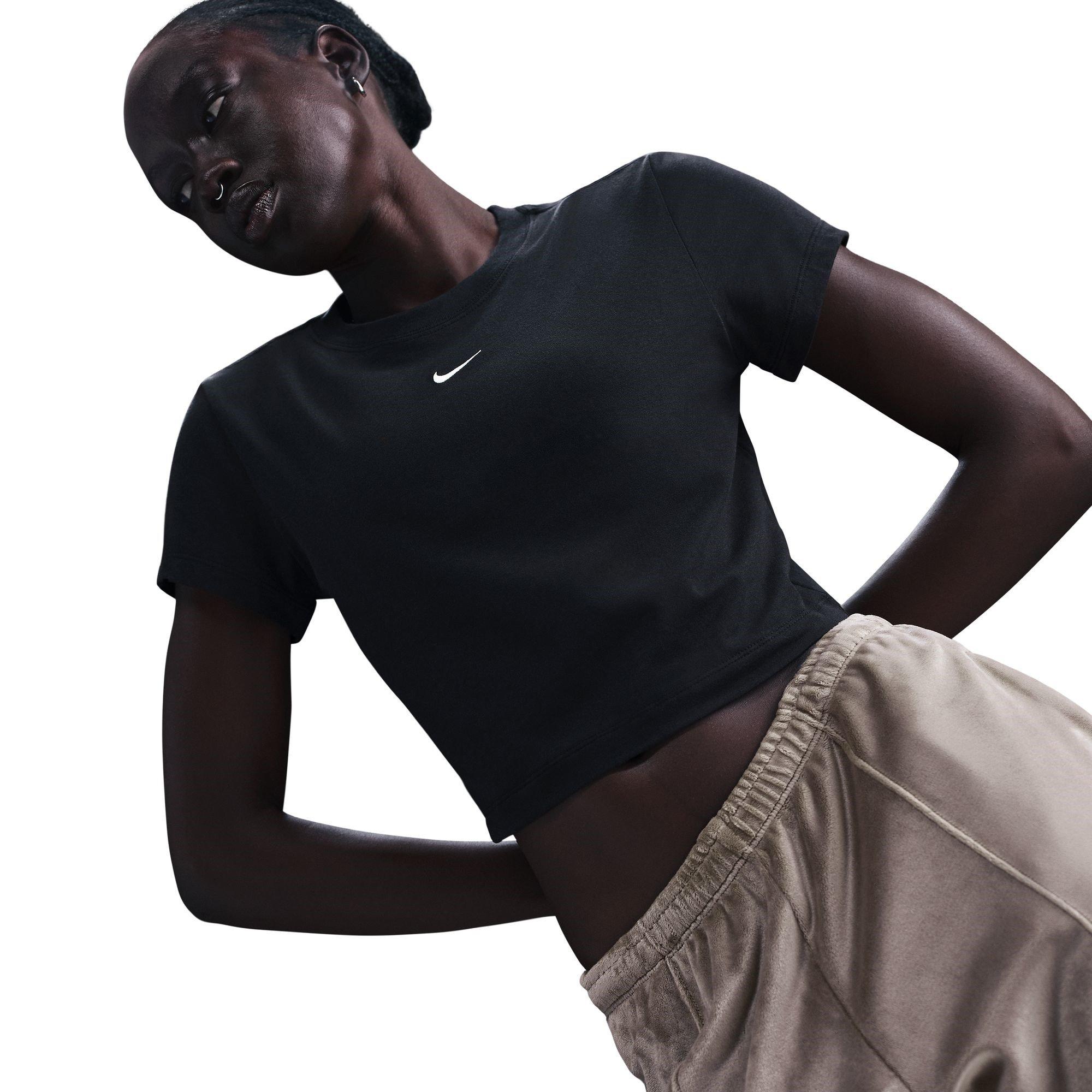 Zwart - Nike - Nike Chill Crop Tee Ld53 - 5